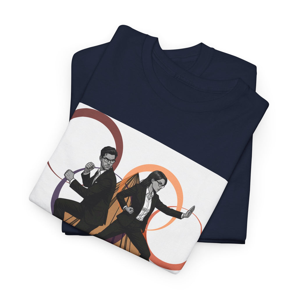 The Agency Graphic Tee — Retro Duo Vintage Poster Design