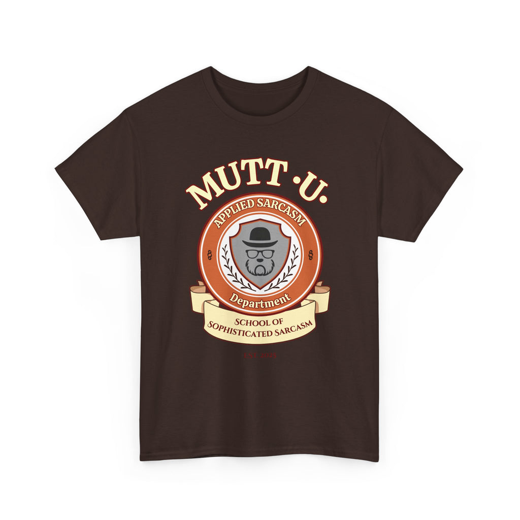 Mutt U Campus T-Shirt  —  School of Sophisticated Sarcasm Mutt Logo Graphic Tee
