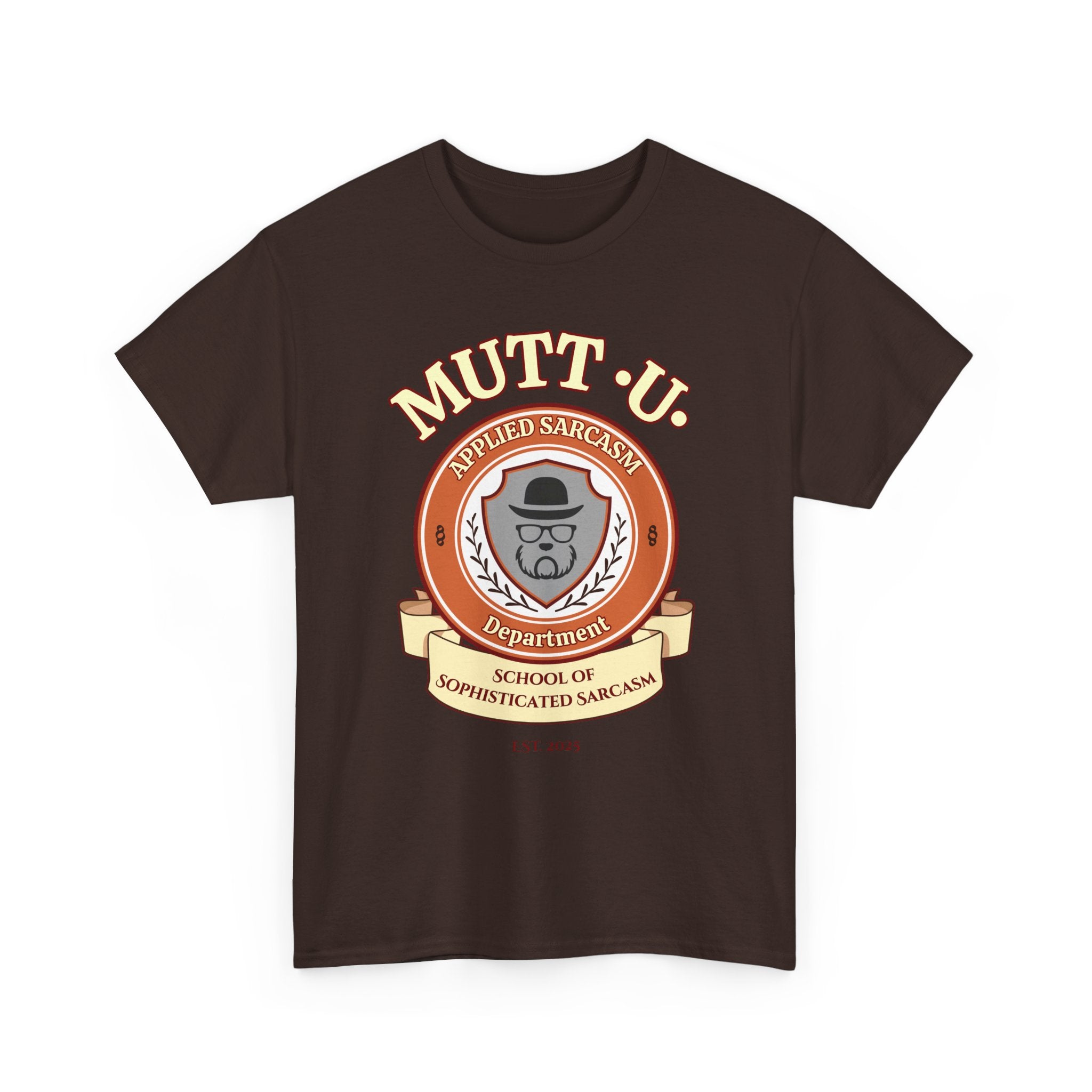 Mutt U Campus T-Shirt  —  School of Sophisticated Sarcasm Mutt Logo Graphic Tee