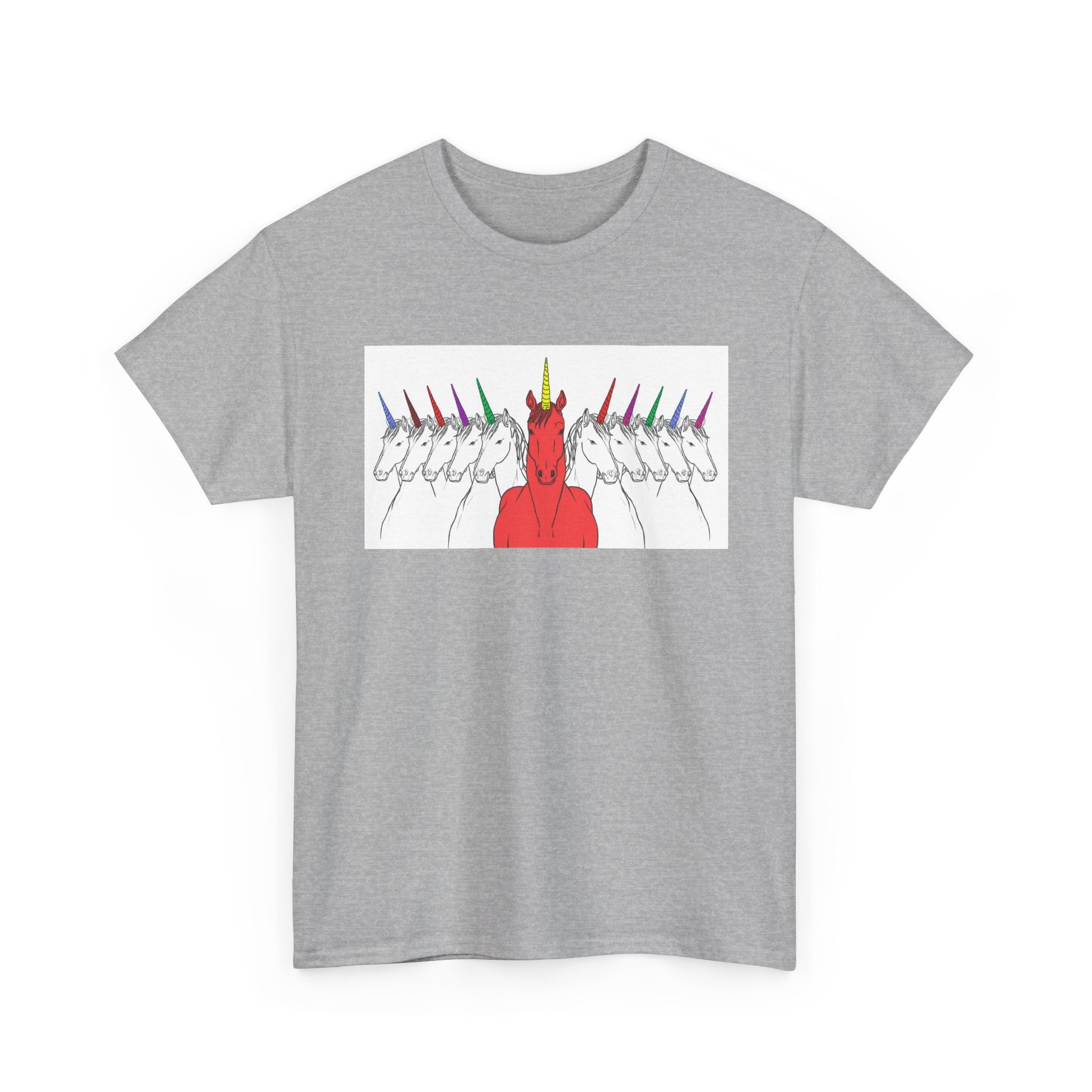 Magical Unicorn Parade Unisex Heavy Cotton Tee