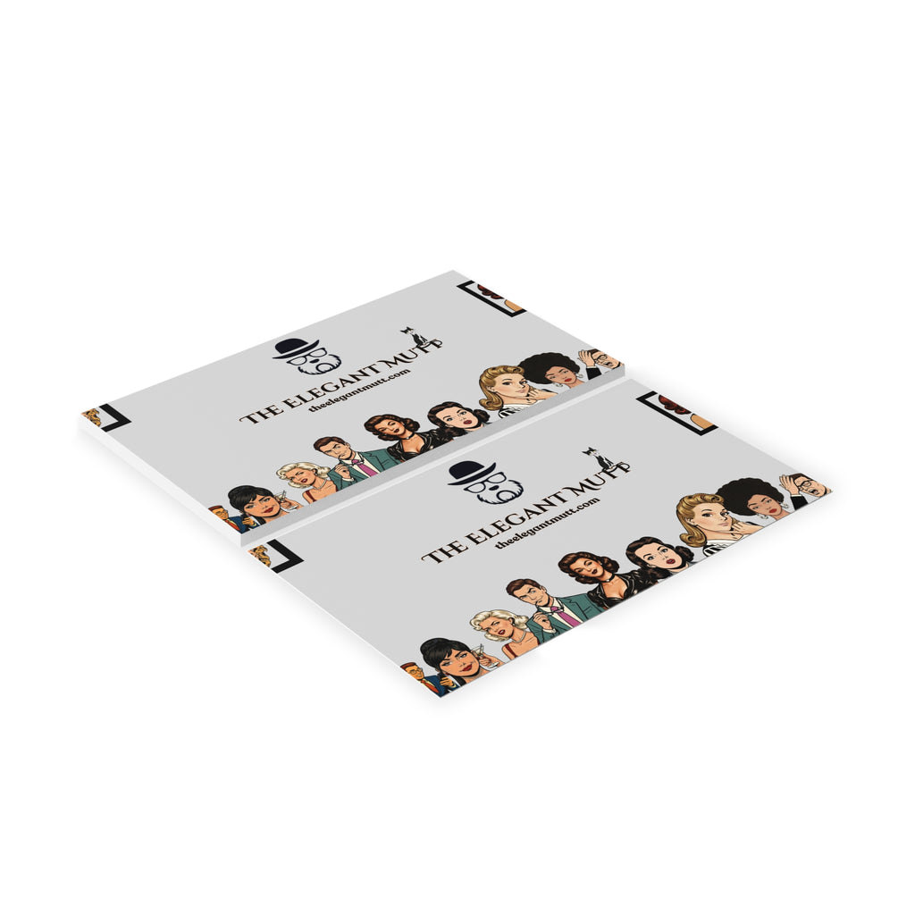 Business Card — The Elegant Mutt Logo Card (Professional Graphic Tee Brand)