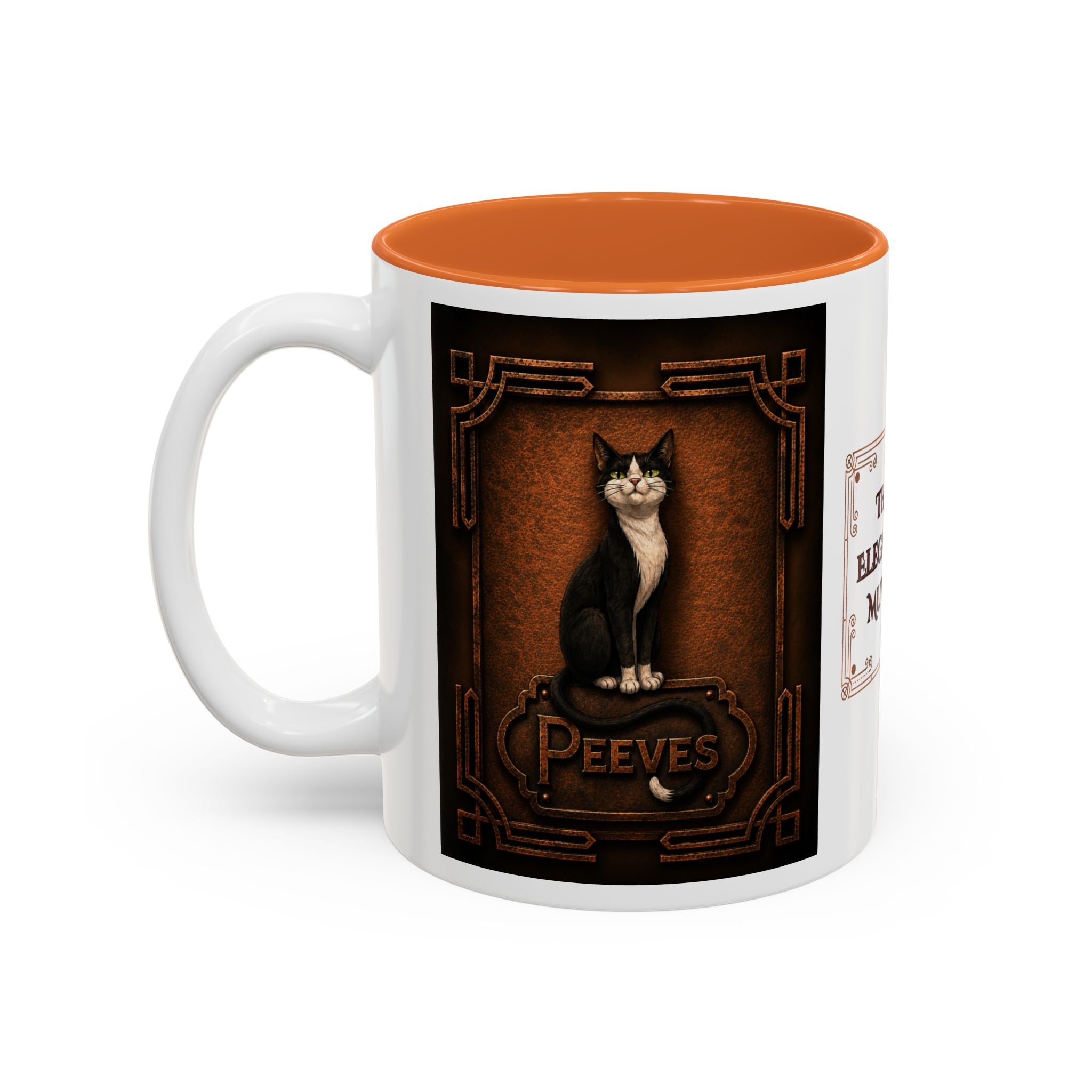 The Elegant Mutt Peeves Accent Mug — Two-Tone Ceramic Coffee Cup