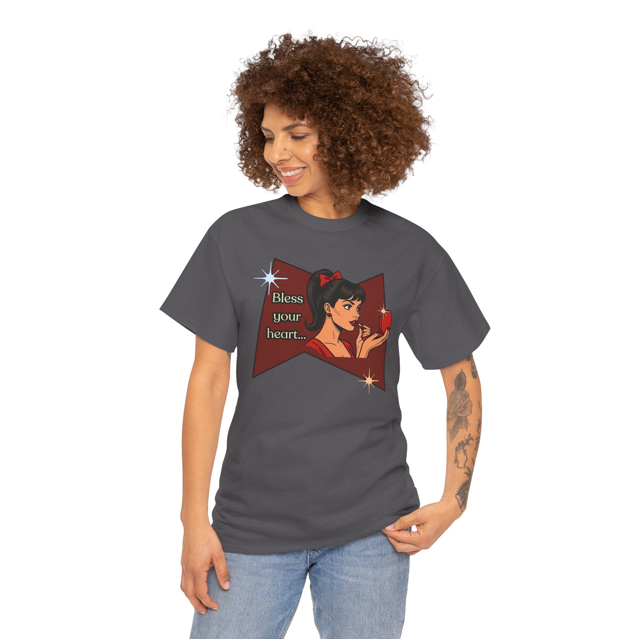 Bless Your Heart Retro T-Shirt  -- Vintage Style Graphic Tee
