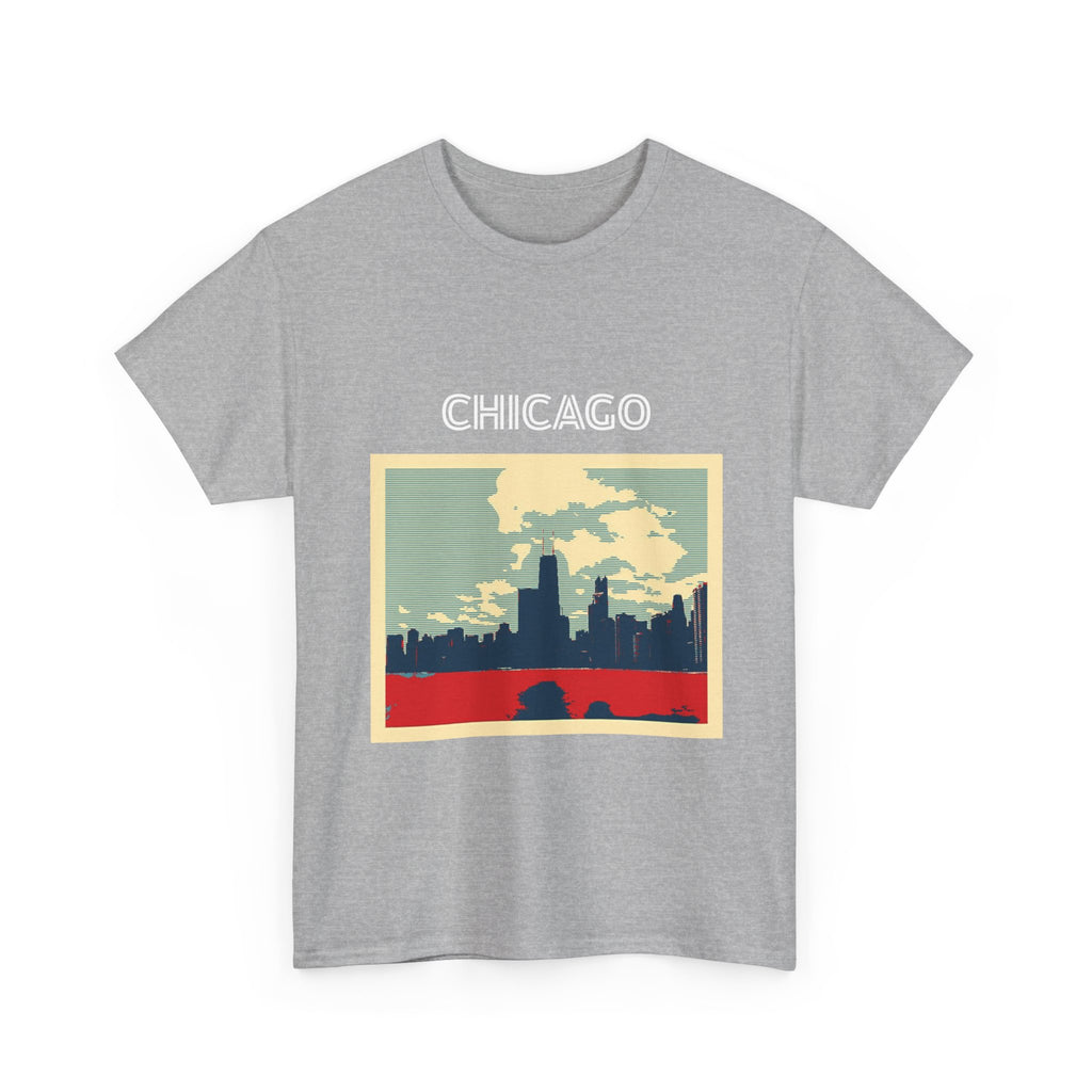 Chicago Skyline Unisex Heavy Cotton Tee