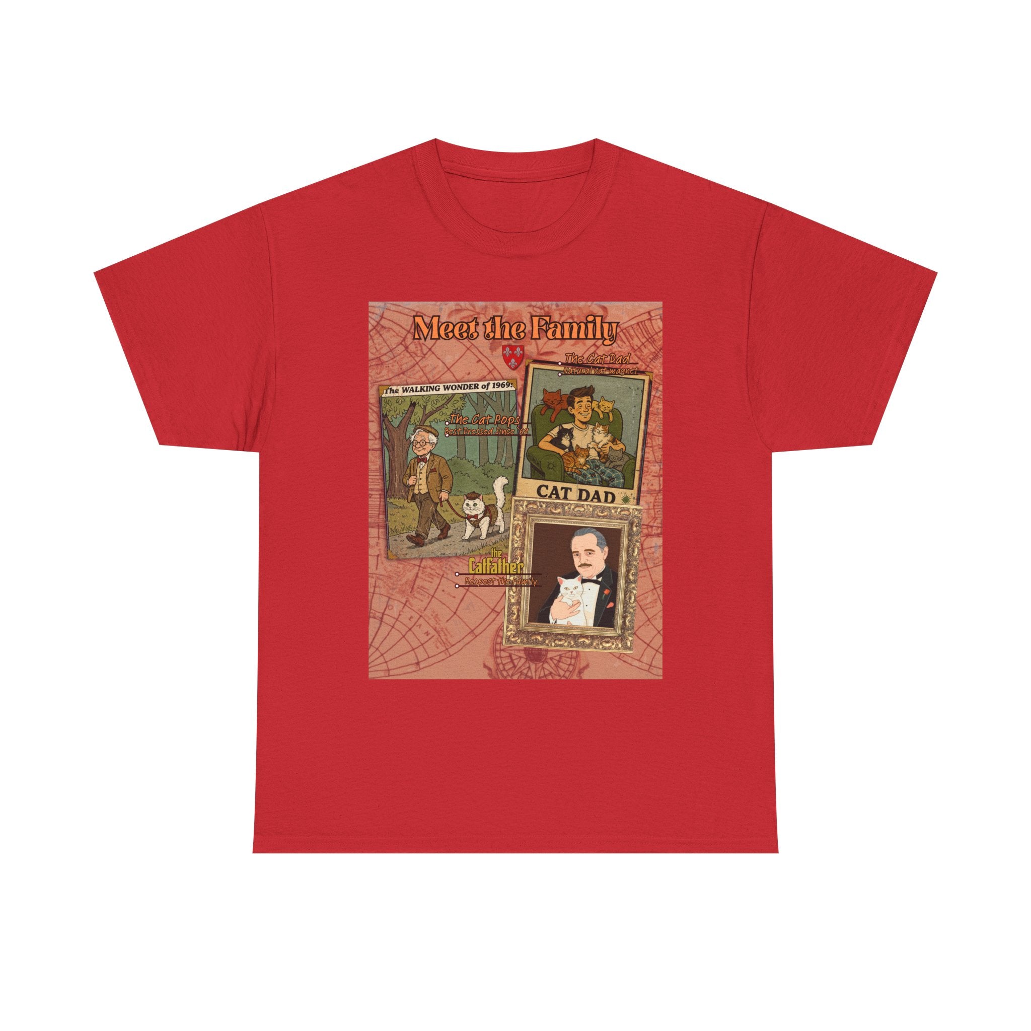 Cat Pops Retro T-Shirt – Vintage Style Cad Dad Graphic Tee