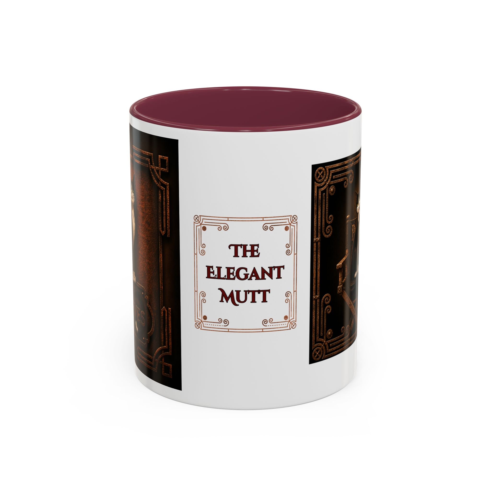The Elegant Mutt Peeves Accent Mug — Two-Tone Ceramic Coffee Cup