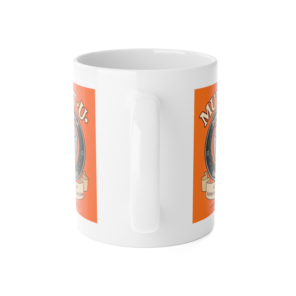 Mutt U Snarkology Ceramic Mug — Campus Coffee Cup (11oz)
