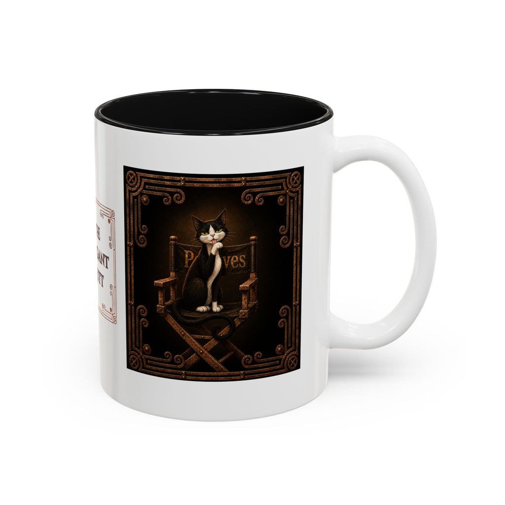 The Elegant Mutt Peeves Accent Mug — Two-Tone Ceramic Coffee Cup