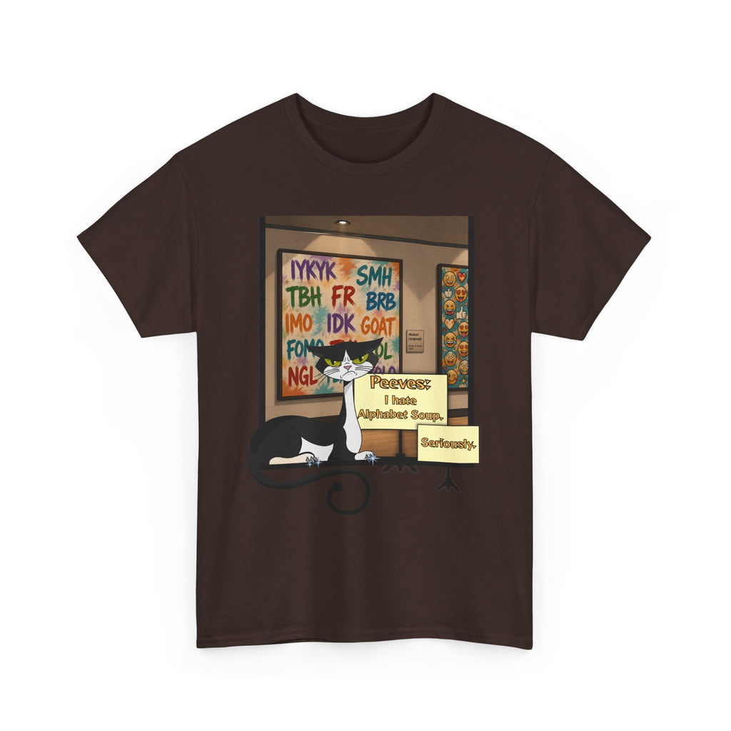Peeves: Alphabet Soup T-Shirt — Museum Curator Graphic Tee