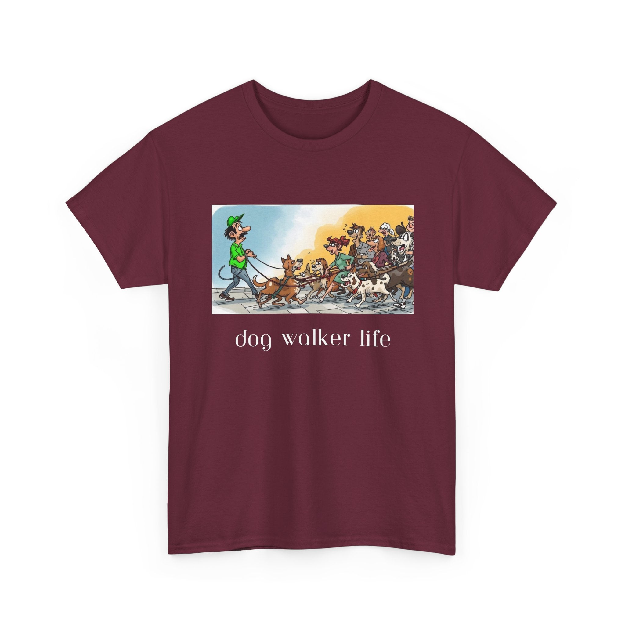 Dog Walker Life Unisex Tee - Fun Graphic T-Shirt for Dog Lovers