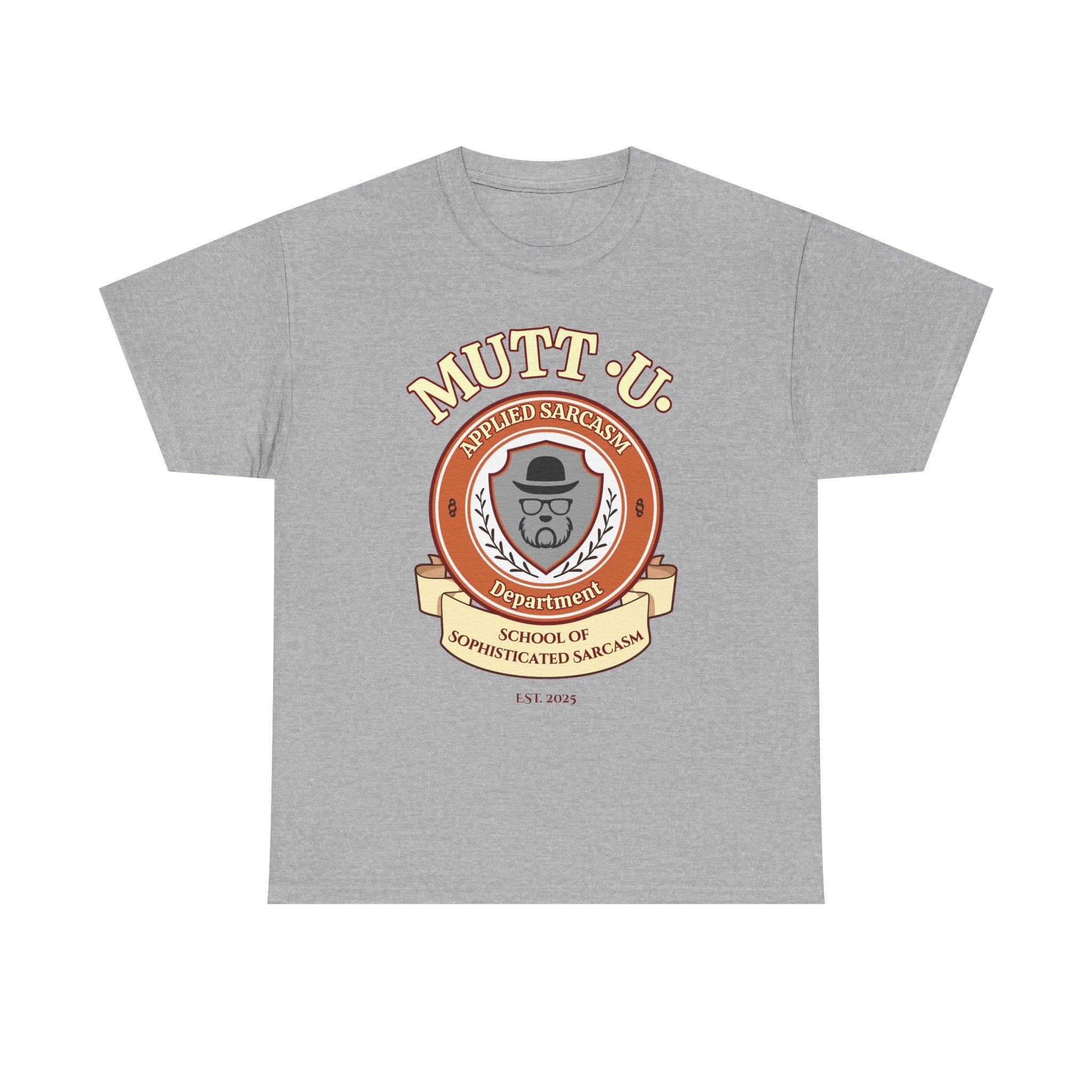 Mutt U Campus T-Shirt  —  School of Sophisticated Sarcasm Mutt Logo Graphic Tee