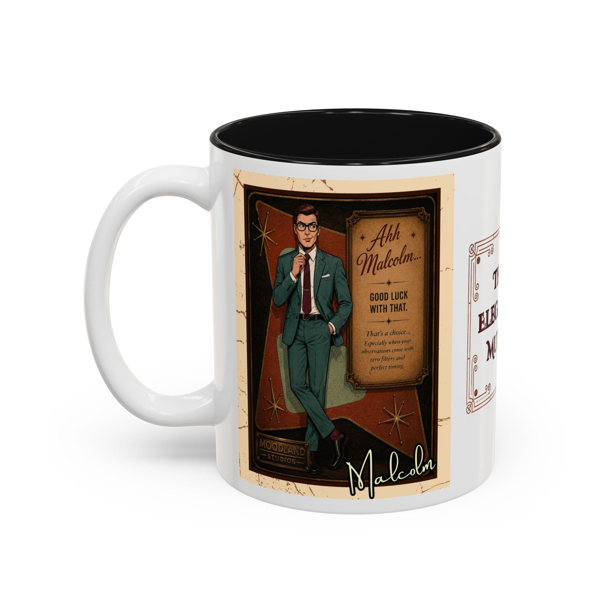 Malcolm Accent Mug — Two Tone Coffee Cup (11oz)