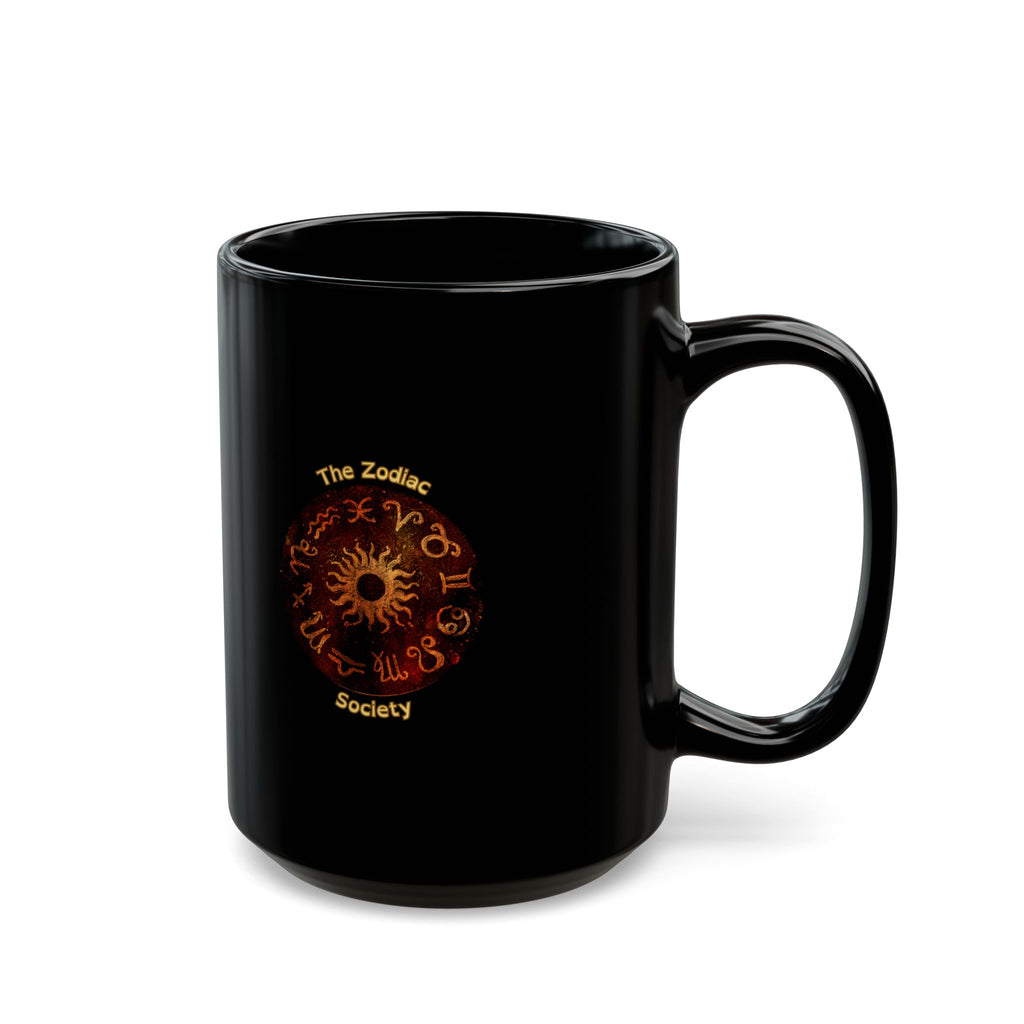 Sagittarius Black Constellation Mug — Zodiac Society Coffee Cup (15oz)