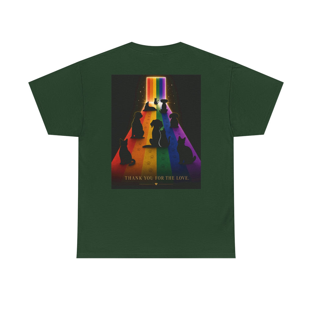 Rainbow Bridge Tribute Graphic Tee— Thank You For the Love