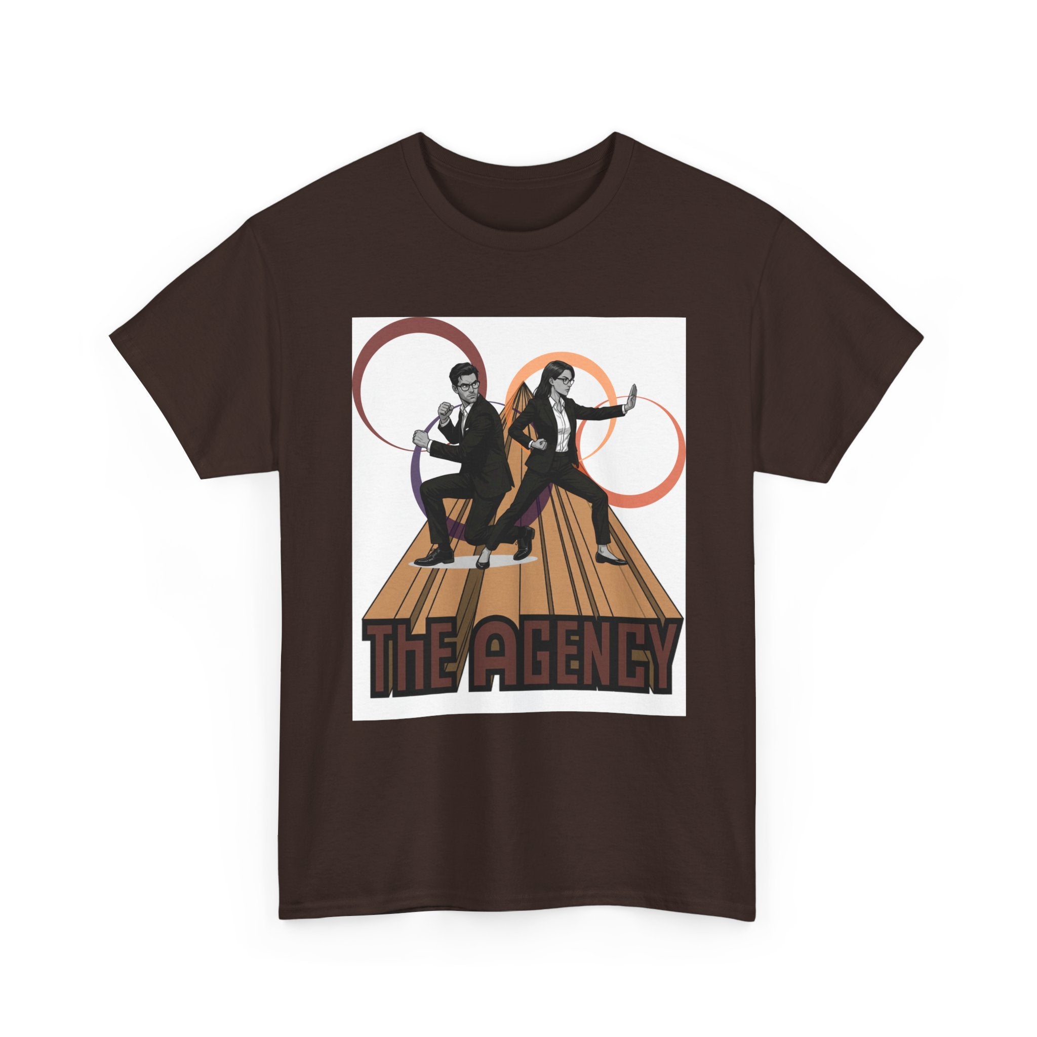 The Agency Graphic Tee — Retro Duo Vintage Poster Design