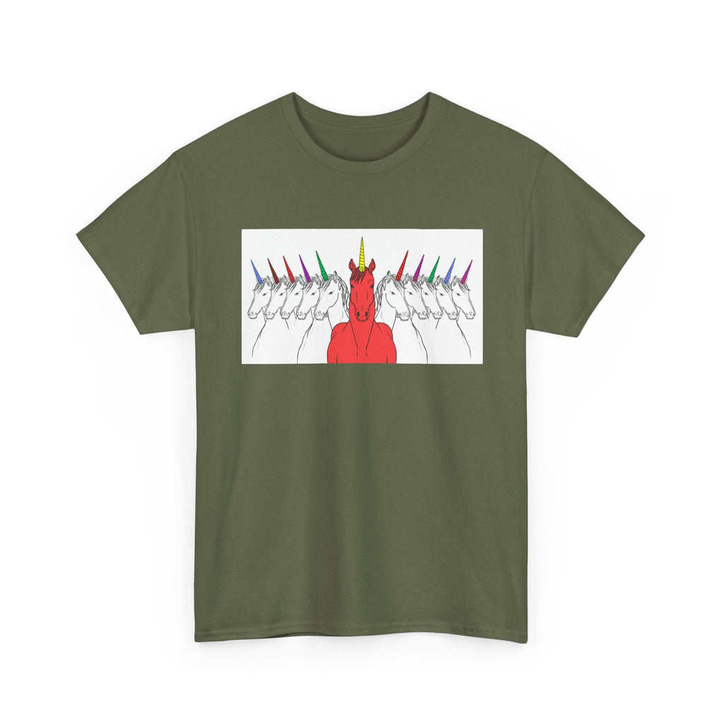 Magical Unicorn Parade Unisex Heavy Cotton Tee