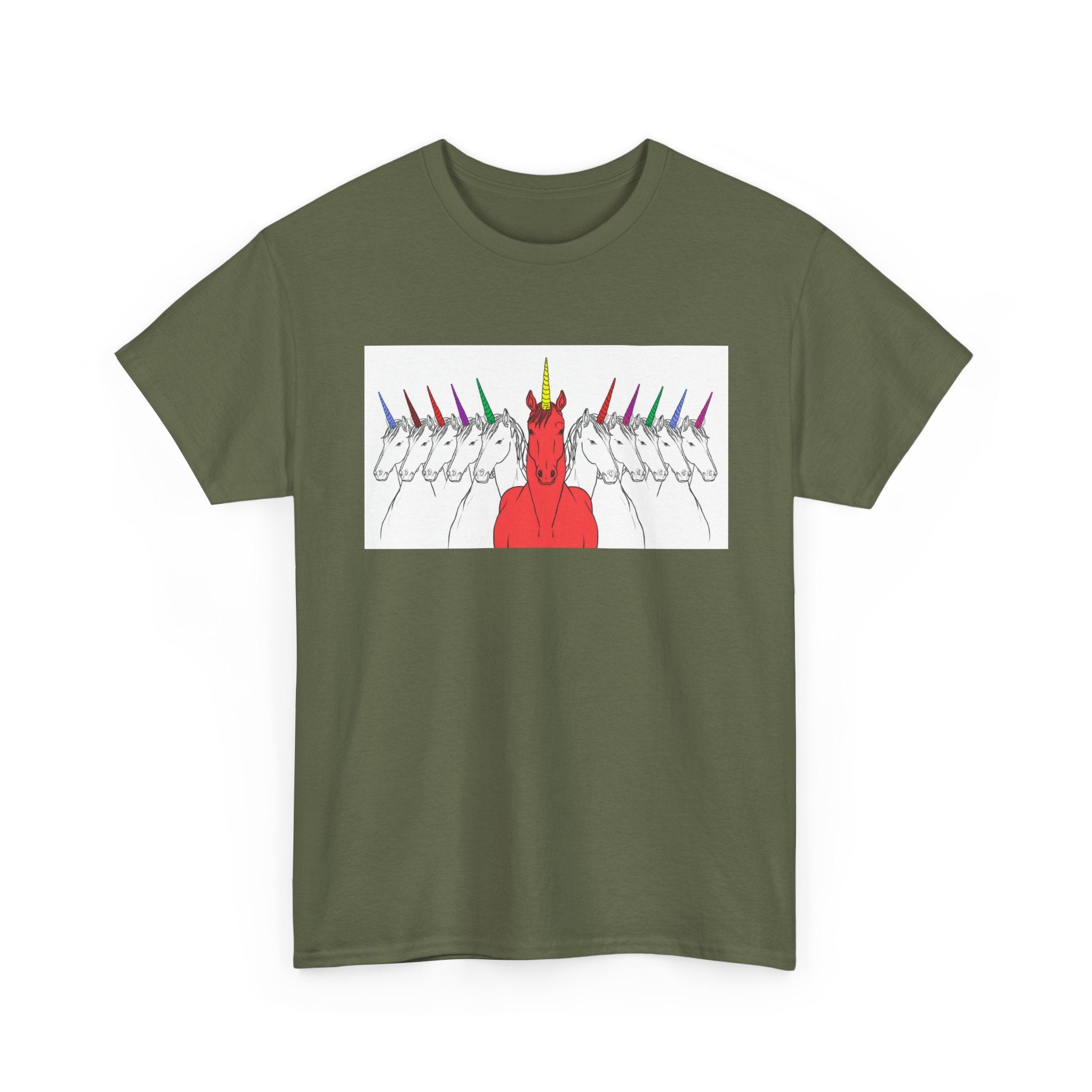 Magical Unicorn Parade Unisex Heavy Cotton Tee