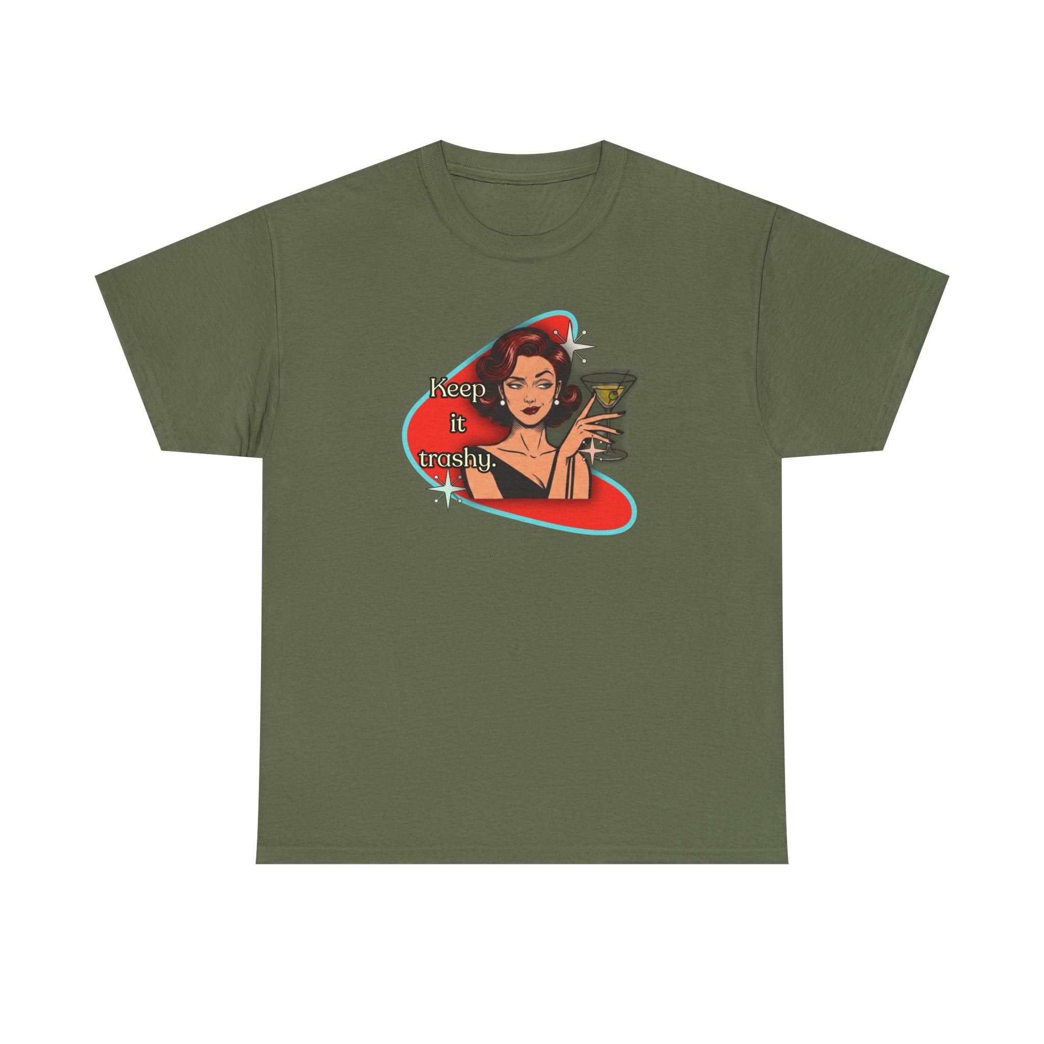 Keep it Trashy Retro Tee – Vintage Style Graphic Tee