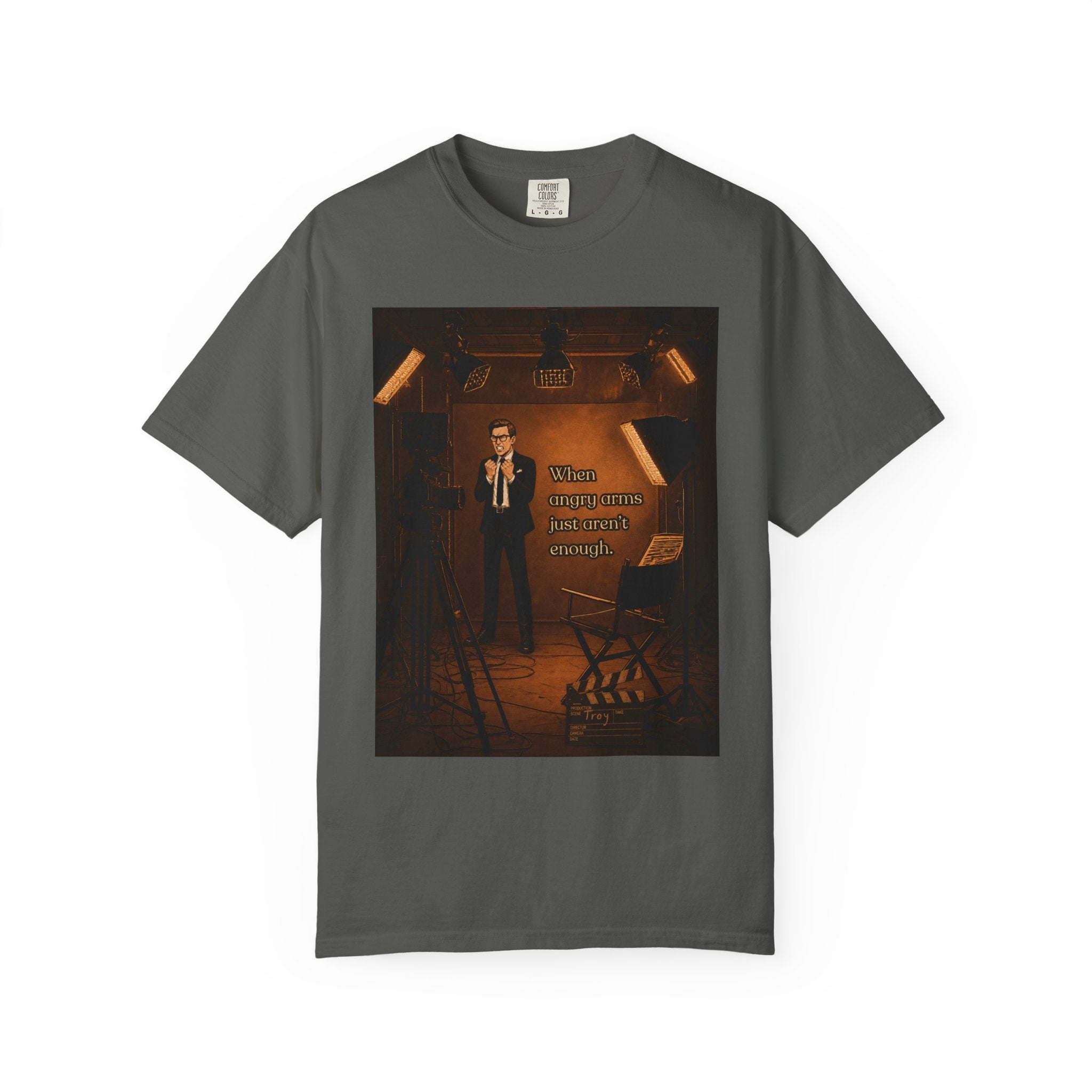 Troy's Angry Arms Retro T-Shirt — Vintage Style Graphic Tee