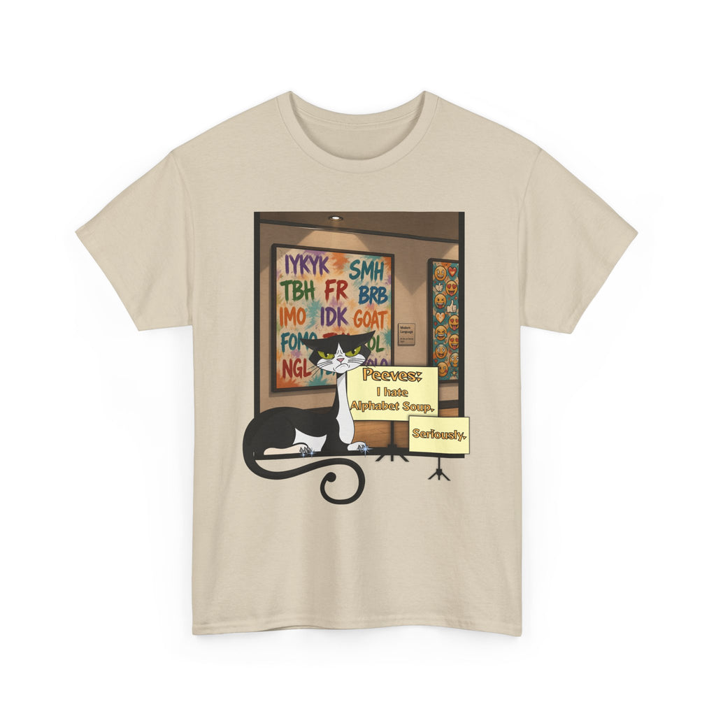 Peeves: Alphabet Soup T-Shirt — Museum Curator Graphic Tee