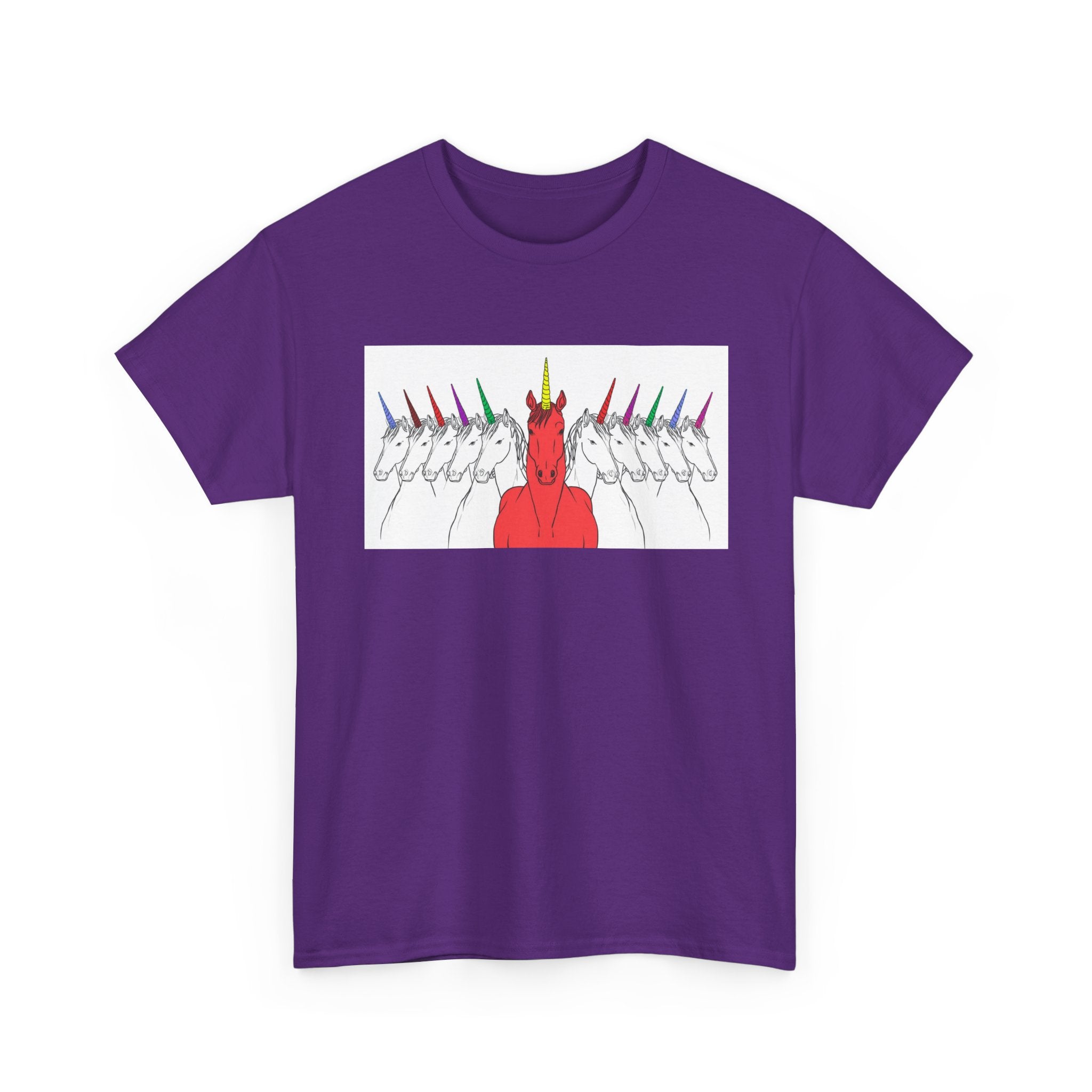 Magical Unicorn Parade Unisex Heavy Cotton Tee