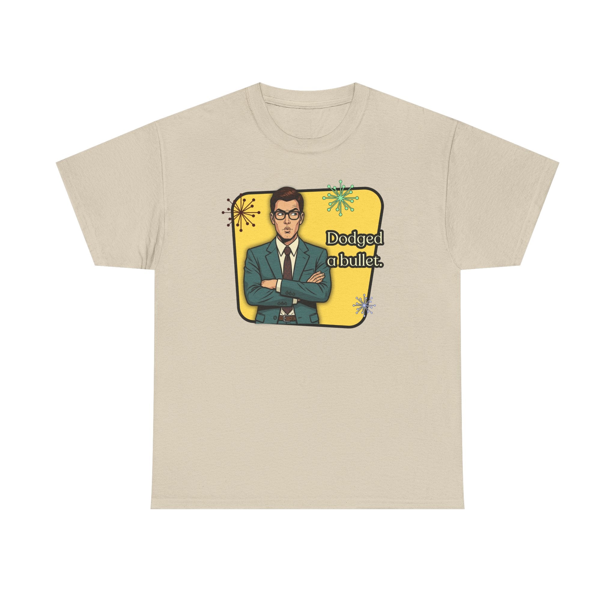 Dodged A Bullet Retro T‑Shirt — Vintage Style Graphic Tee