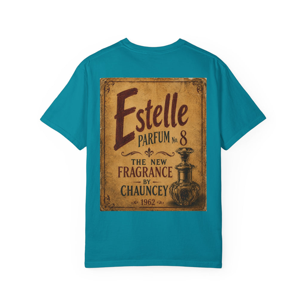 Moodland Studios Retro T-Shirt - Vintage 'Estelle Parfum No. 8' Graphic Tee