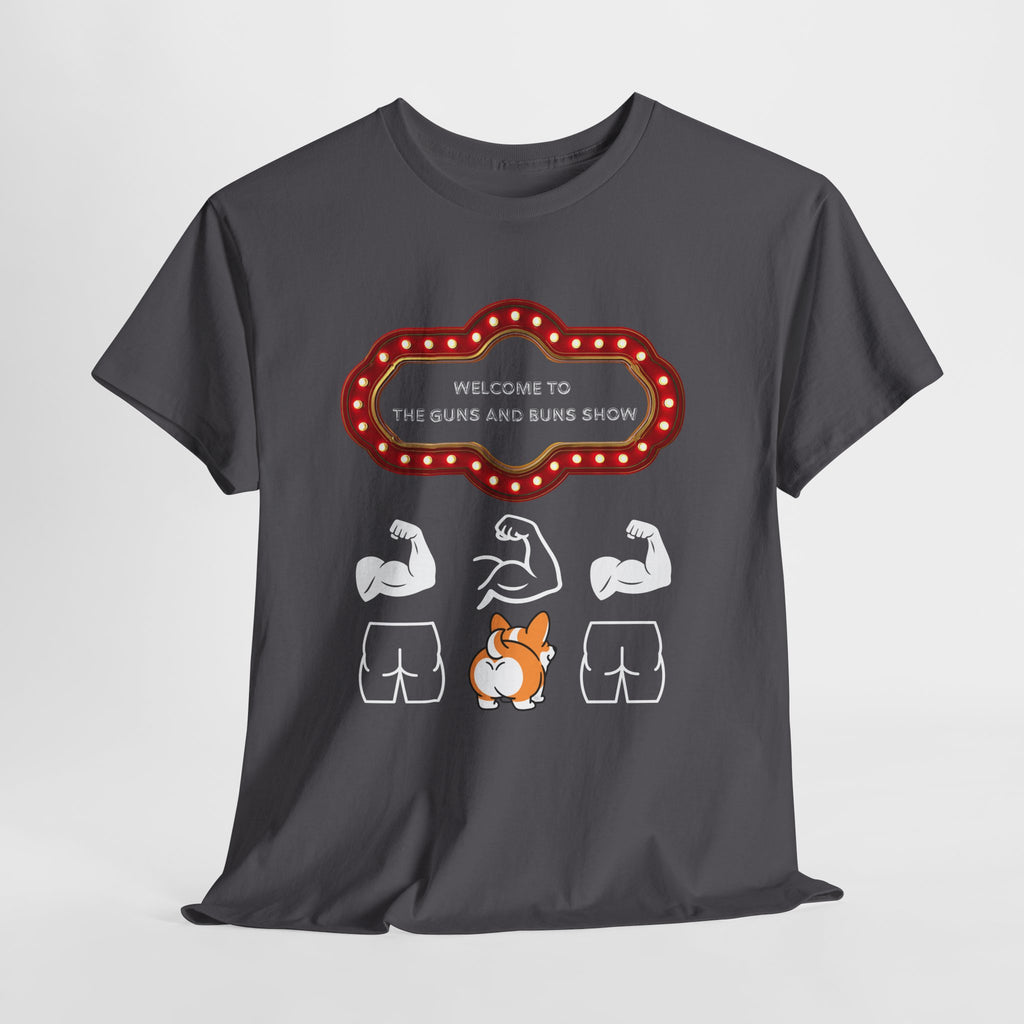 Corgi Buns & Guns Show Graphic Tee