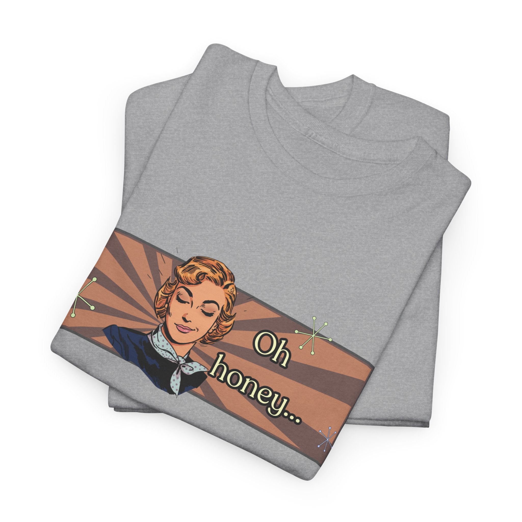 Oh Honey Retro Tee -  Vintage Style Graphic Tee