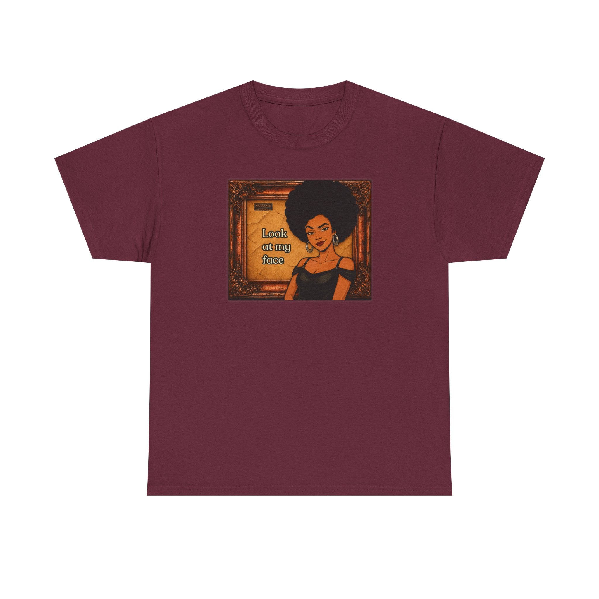 Look at My Face Retro T-Shirt — Vintage Style Sheila Mood Graphic Tee