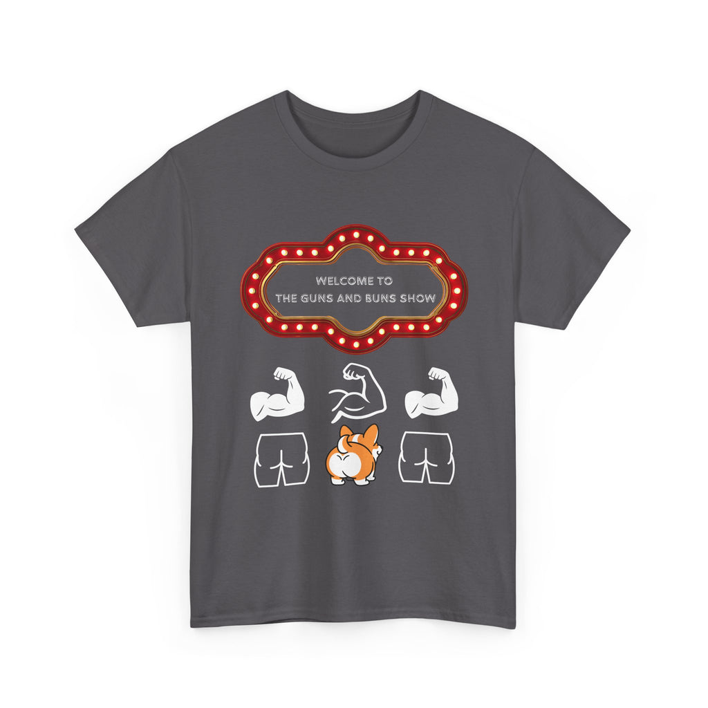 Corgi Buns & Guns Show Graphic Tee