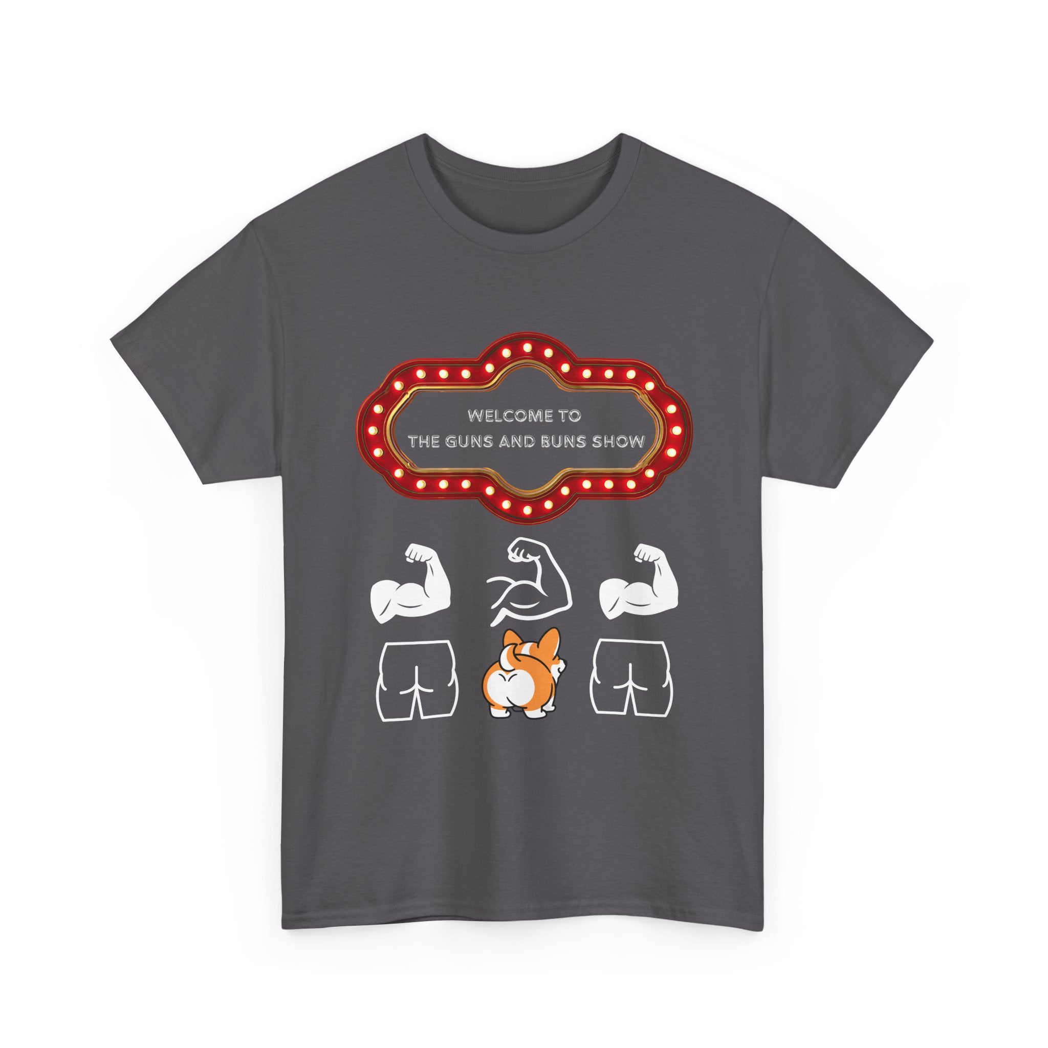 Corgi Buns & Guns Show Graphic Tee