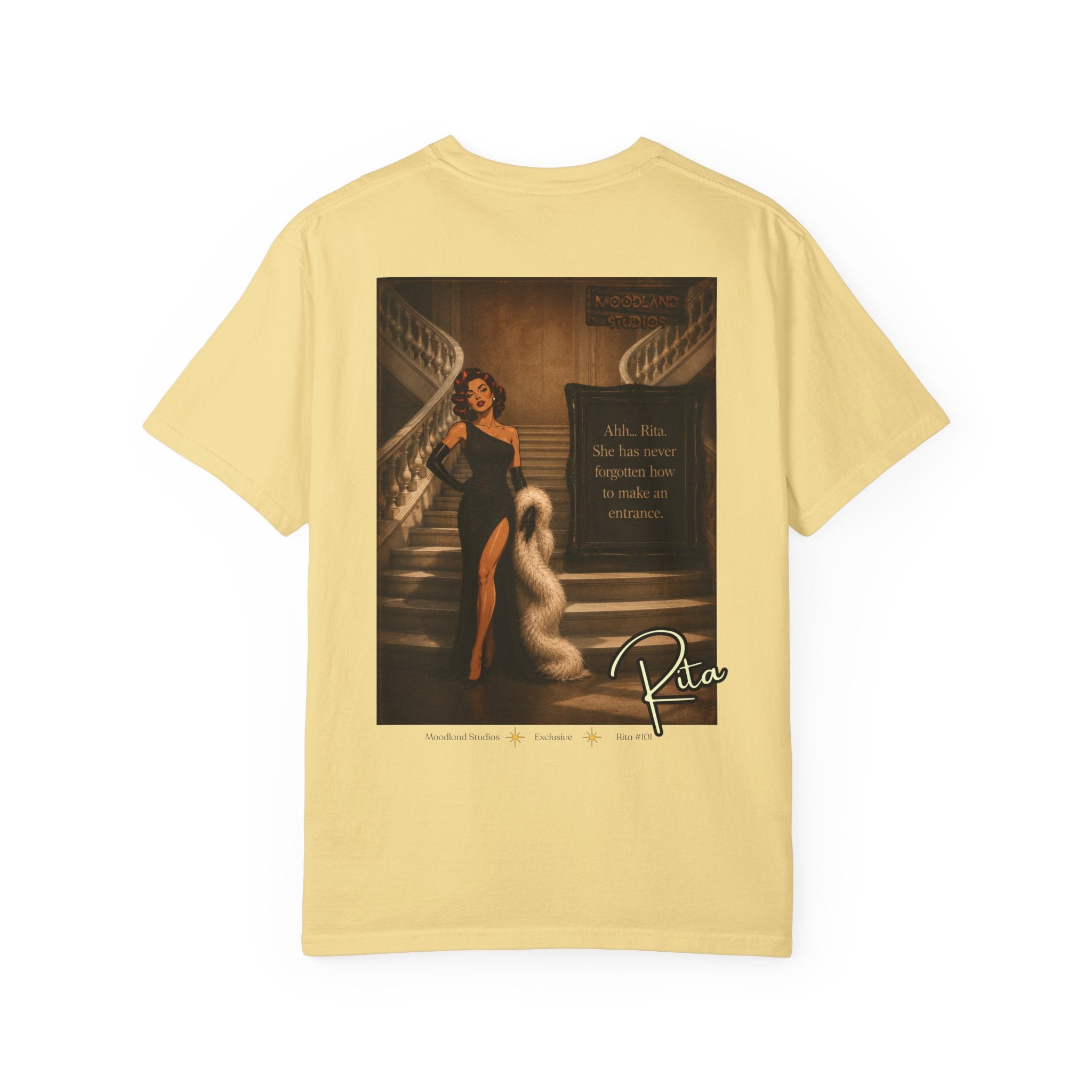 Moodland Studios Retro T‑Shirt — Rita #101 Poster Tee