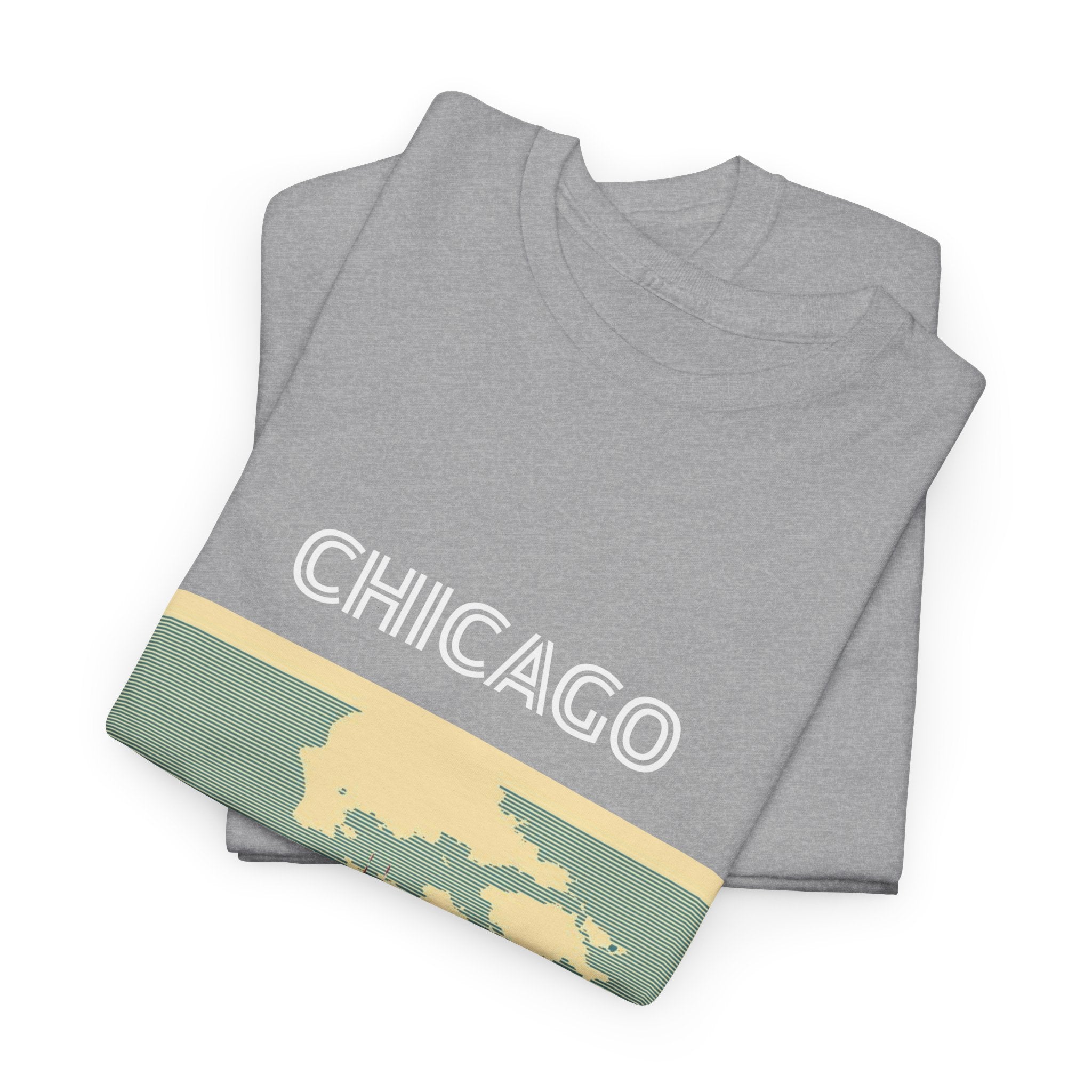 Chicago Skyline Unisex Heavy Cotton Tee