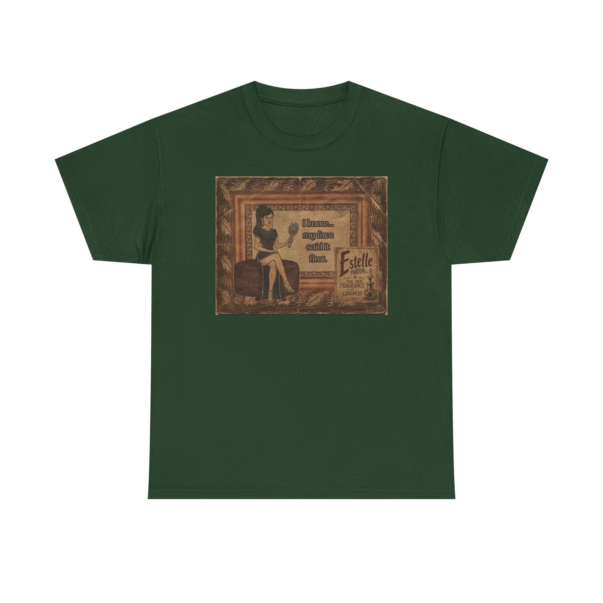 I know My Face Retro T-Shirt — Estelle Parfum Vintage Style Graphic Tee