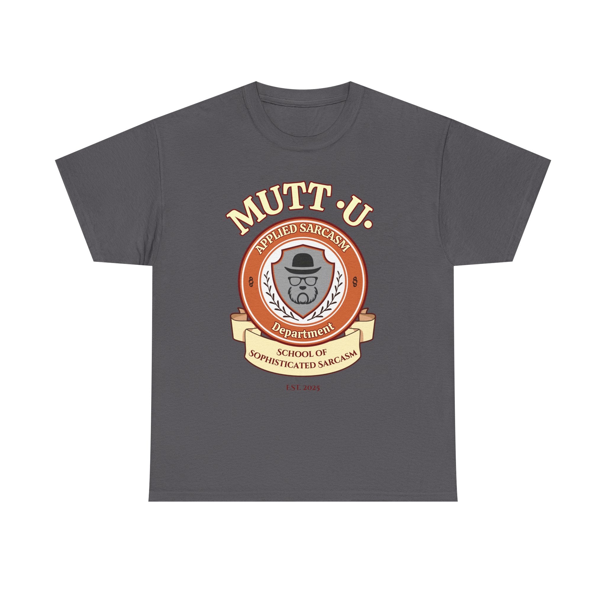 Mutt U Campus T-Shirt  —  School of Sophisticated Sarcasm Mutt Logo Graphic Tee