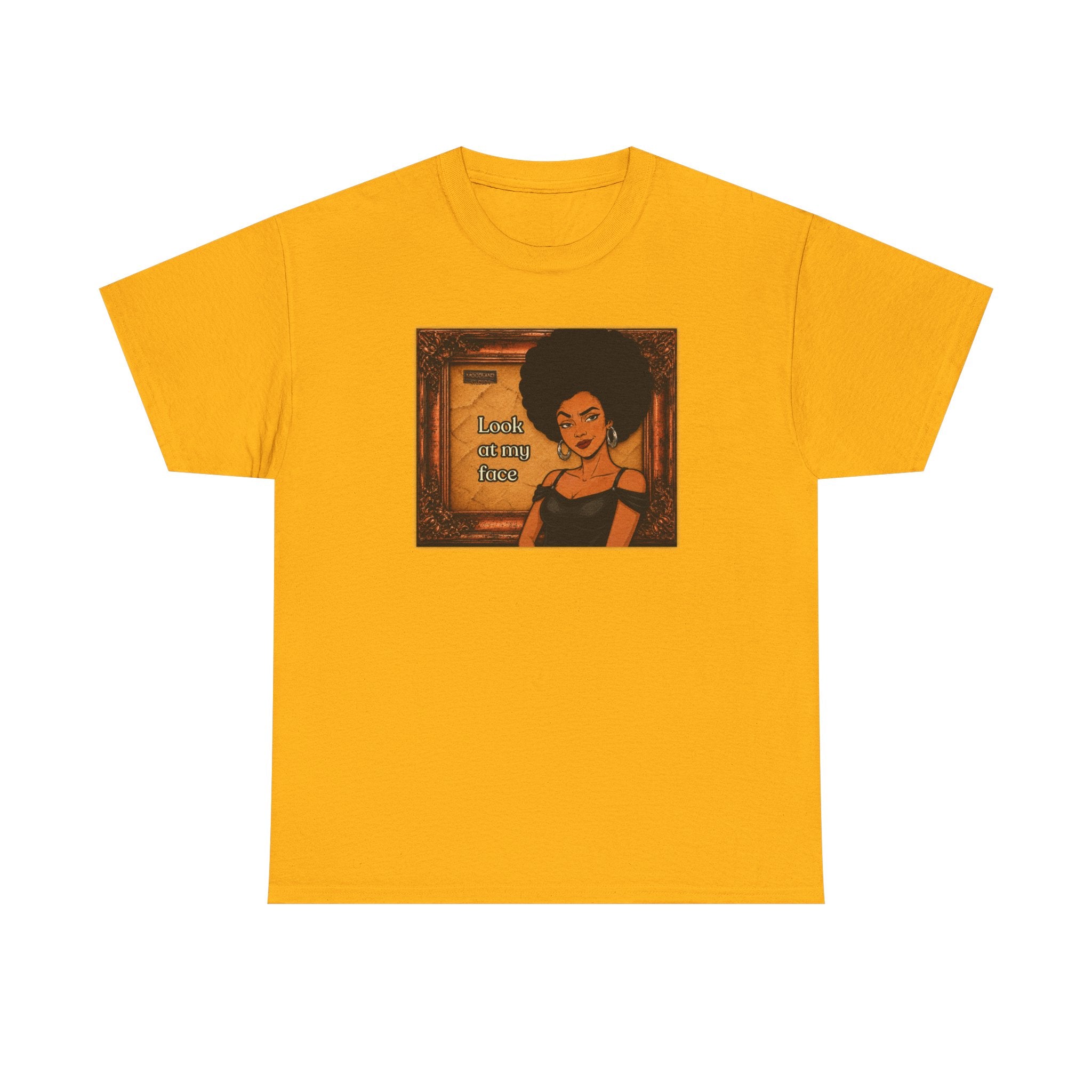 Look at My Face Retro T-Shirt — Vintage Style Sheila Mood Graphic Tee