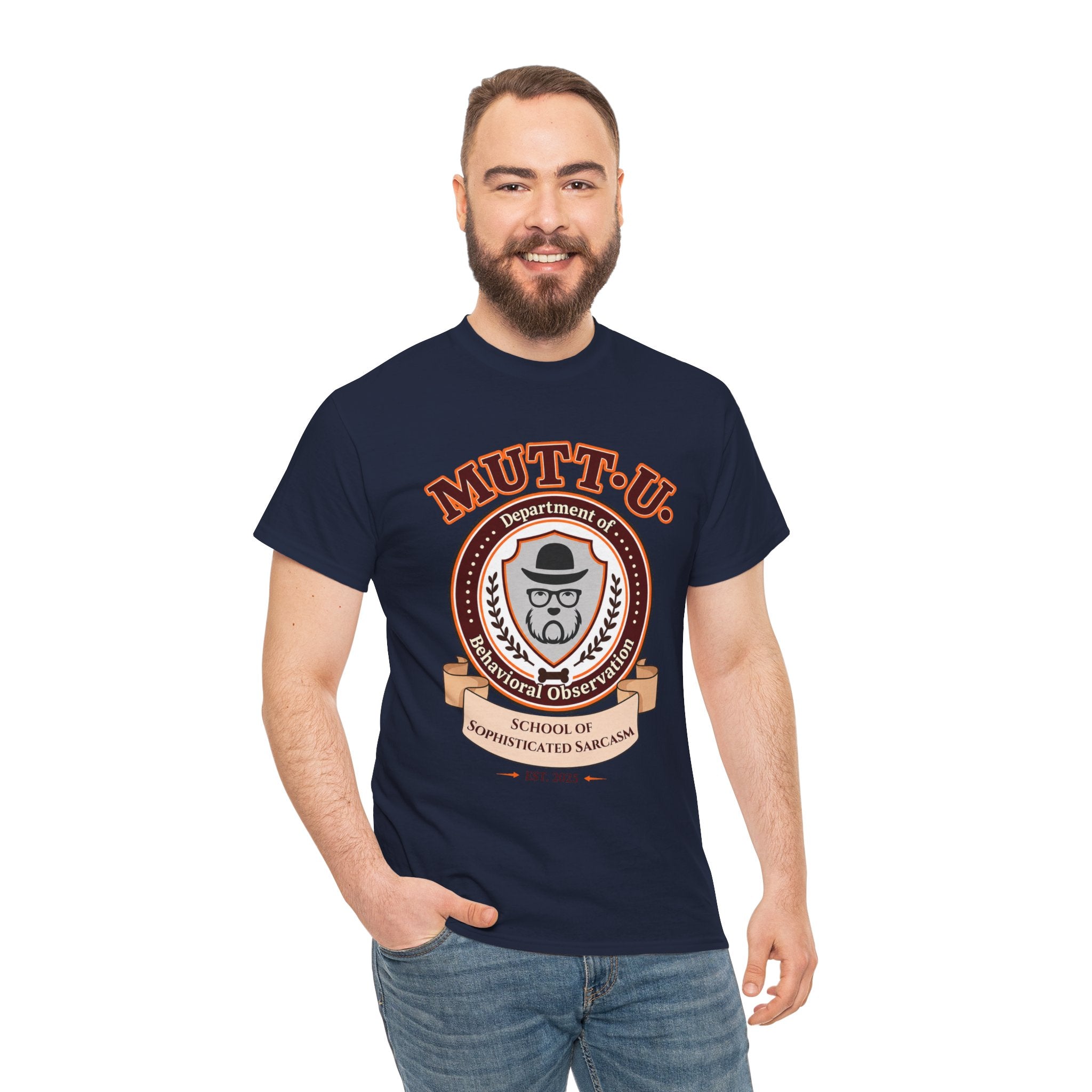 Mutt U Campus T-Shirt - School of Sophisticated Sarcasm Mutt Logo Graphic Tee