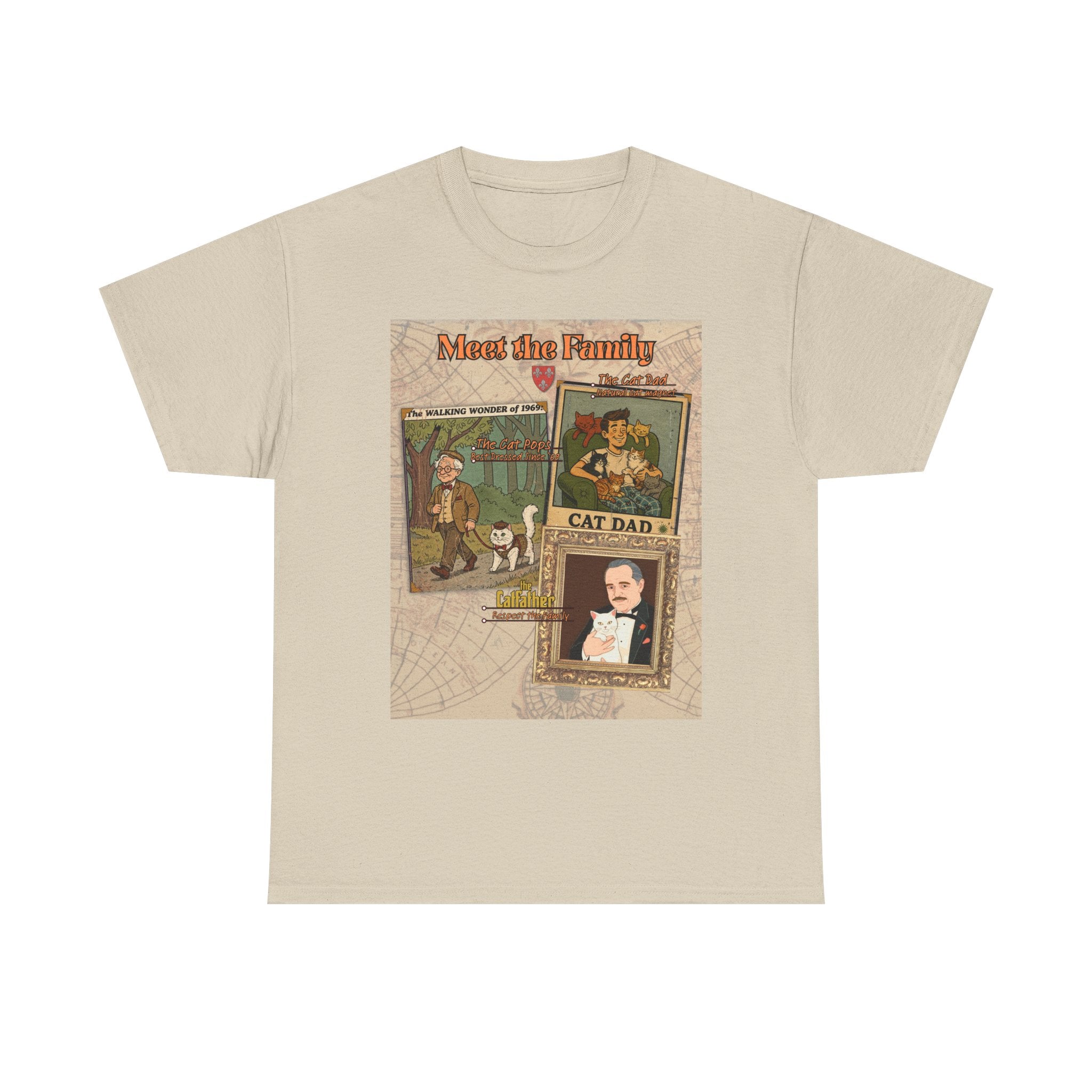 Cat Pops Retro T-Shirt – Vintage Style Cad Dad Graphic Tee
