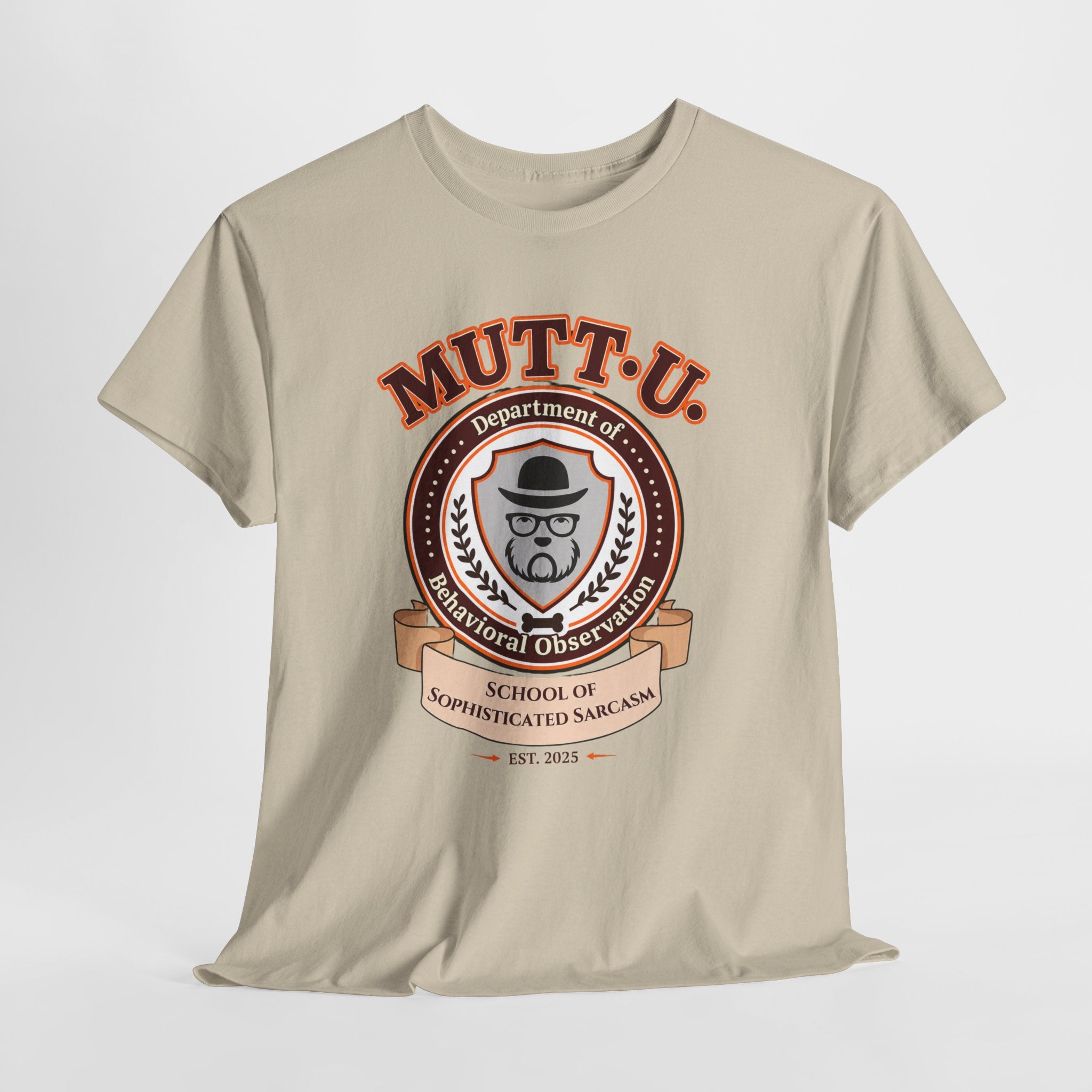 Mutt U Campus T-Shirt - School of Sophisticated Sarcasm Mutt Logo Graphic Tee