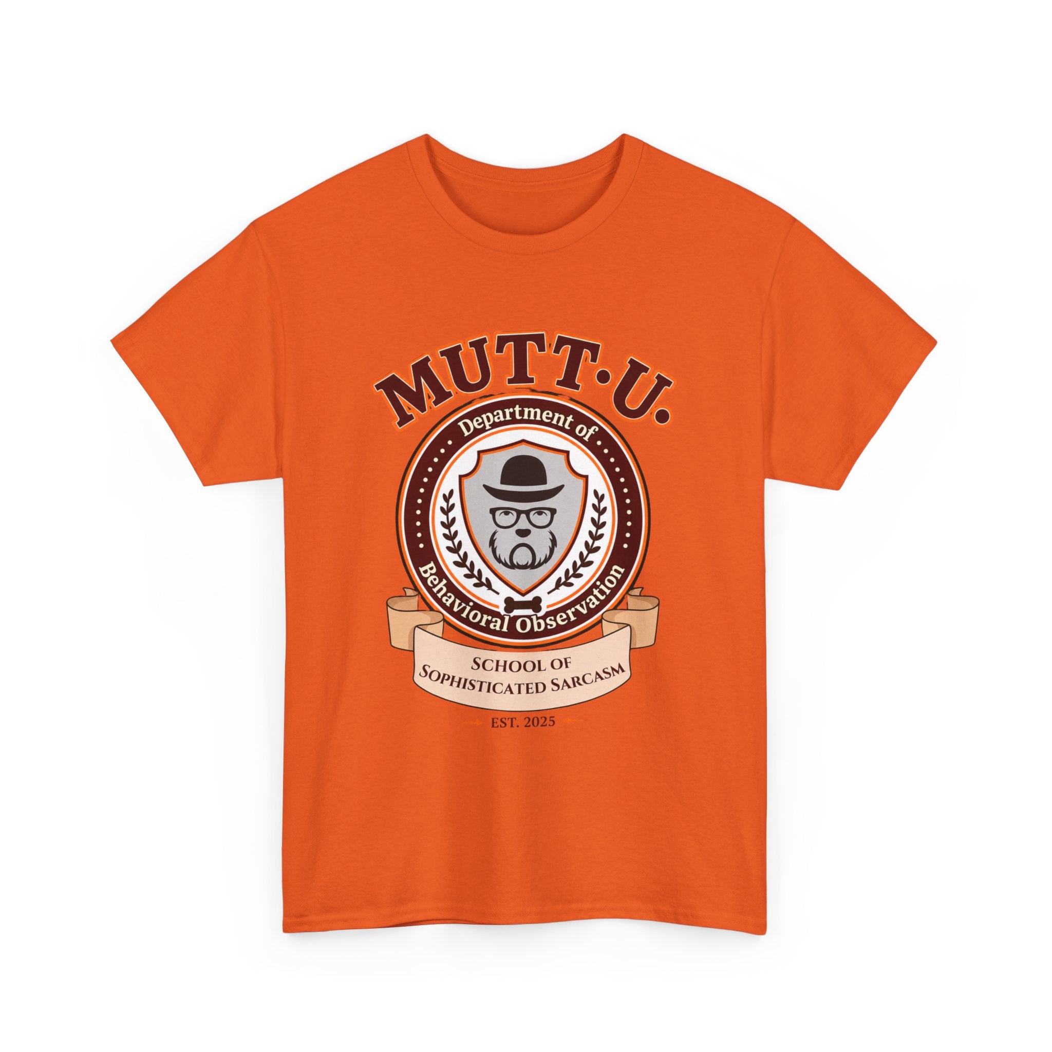 Mutt U Campus T-Shirt - School of Sophisticated Sarcasm Mutt Logo Graphic Tee
