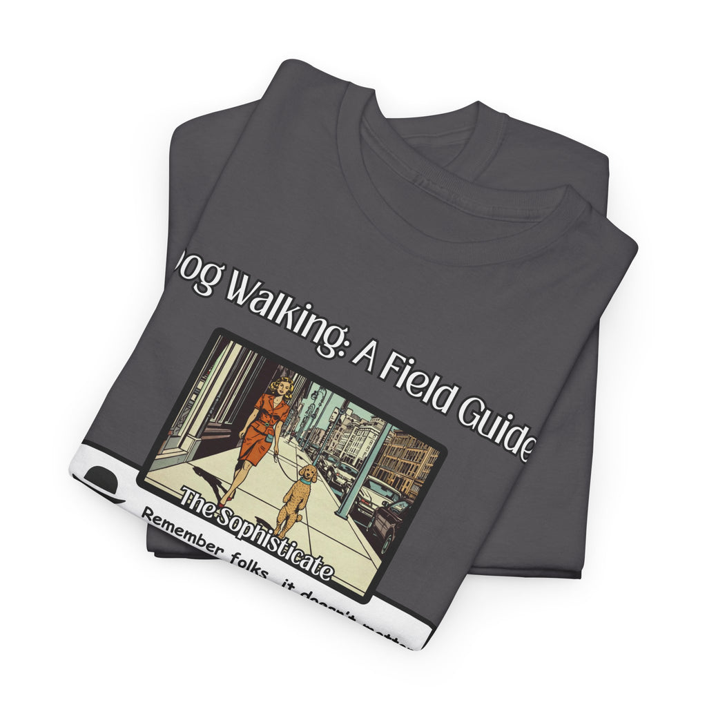 Dog Walking Guide — "Dog Walking: A Field Guide" Illustrated Graphic Tee