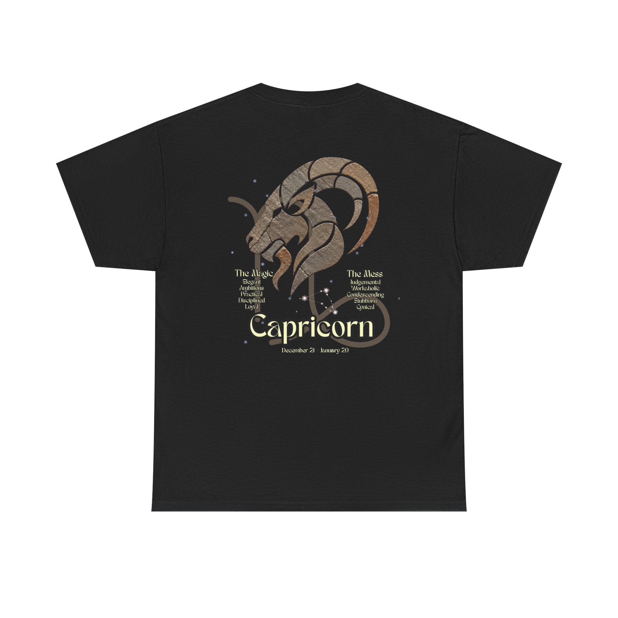 The Zodiac Society Astrology T-Shirt — Capricorn Graphic Tee