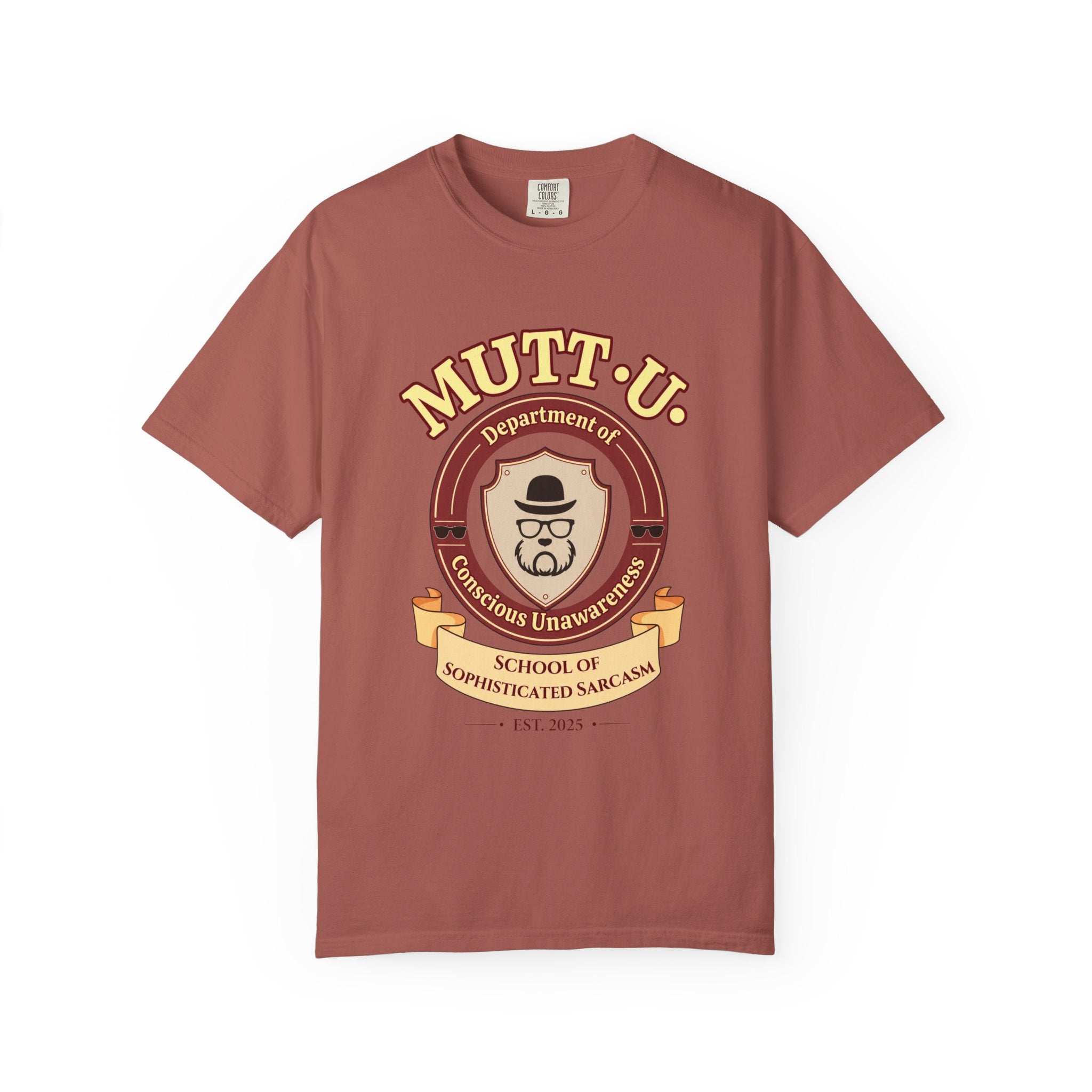 Mutt-U Campus T-Shirt - Dept of Conscious Unawareness Refined Graphic Tee