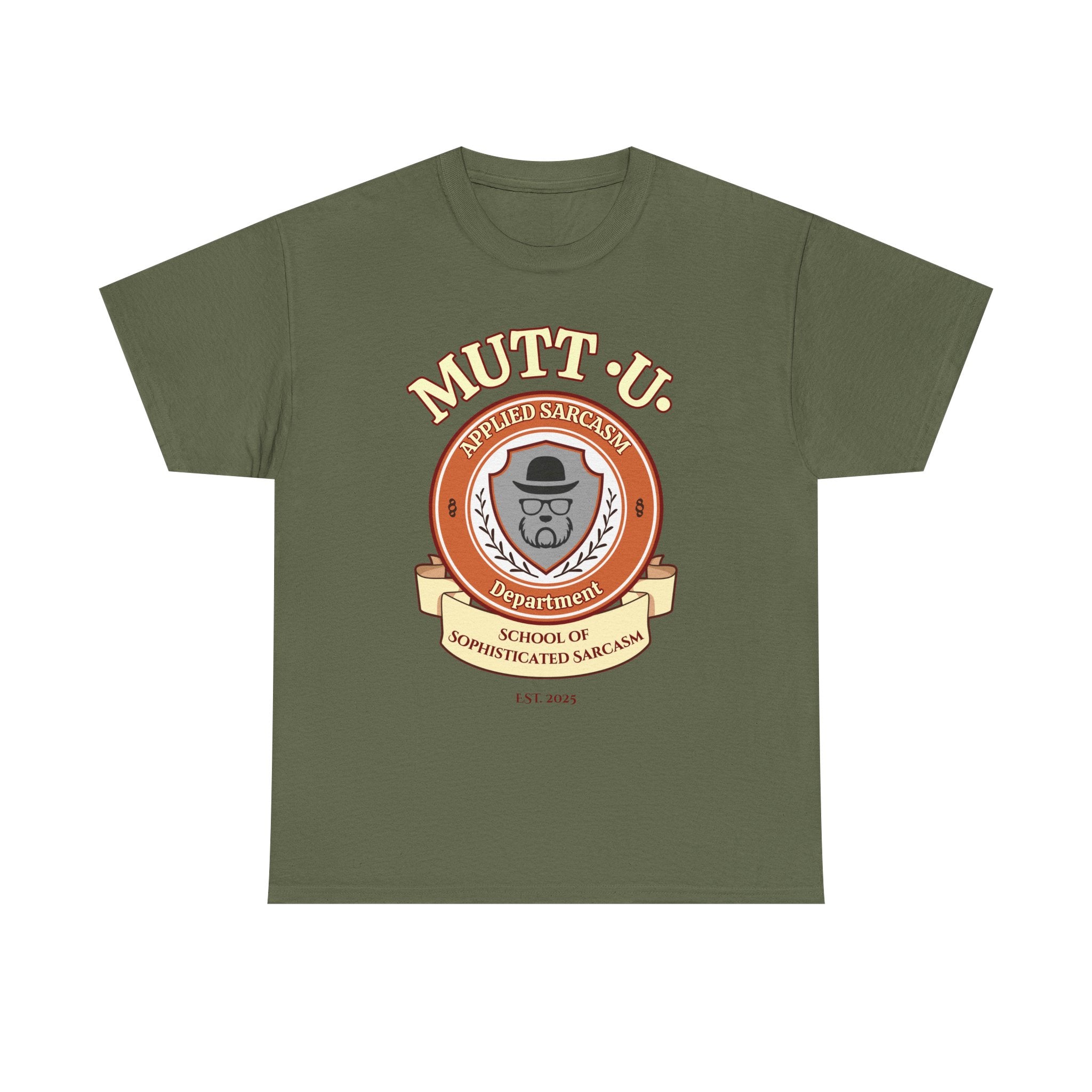 Mutt U Campus T-Shirt  —  School of Sophisticated Sarcasm Mutt Logo Graphic Tee