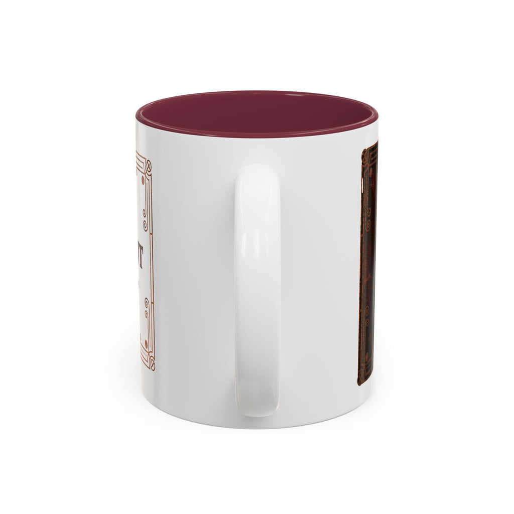 Motivational Vintage Quote Mug — Two-Tone Accent Coffee Cup (11oz/15oz)