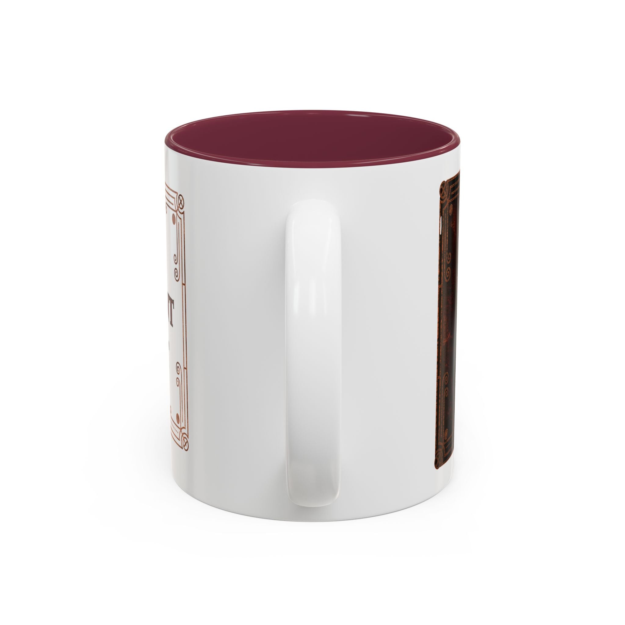 Motivational Vintage Quote Mug — Two-Tone Accent Coffee Cup (11oz/15oz)