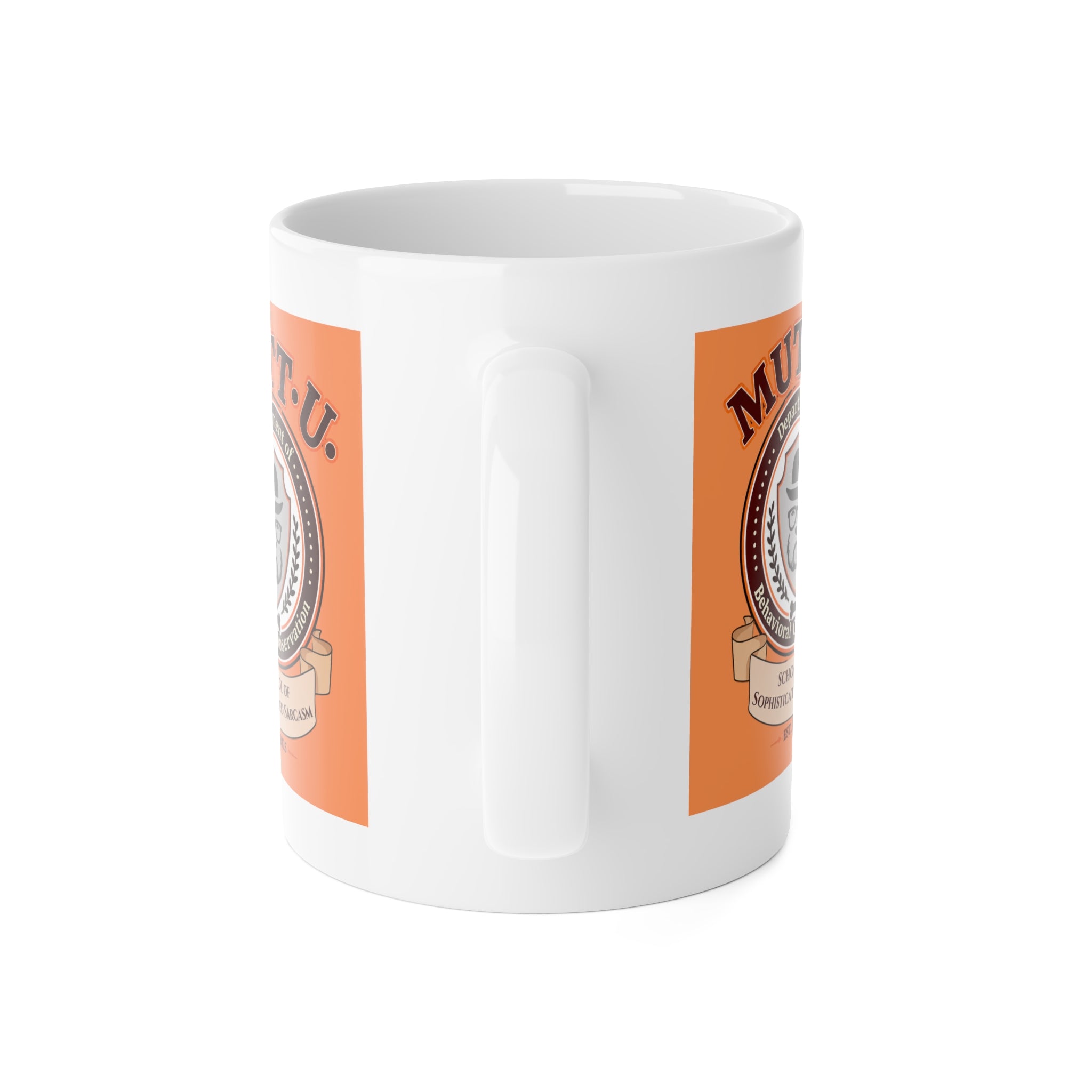 Mutt U Behavioral Observation Ceramic Mug — Campus Coffee Cup (11oz)
