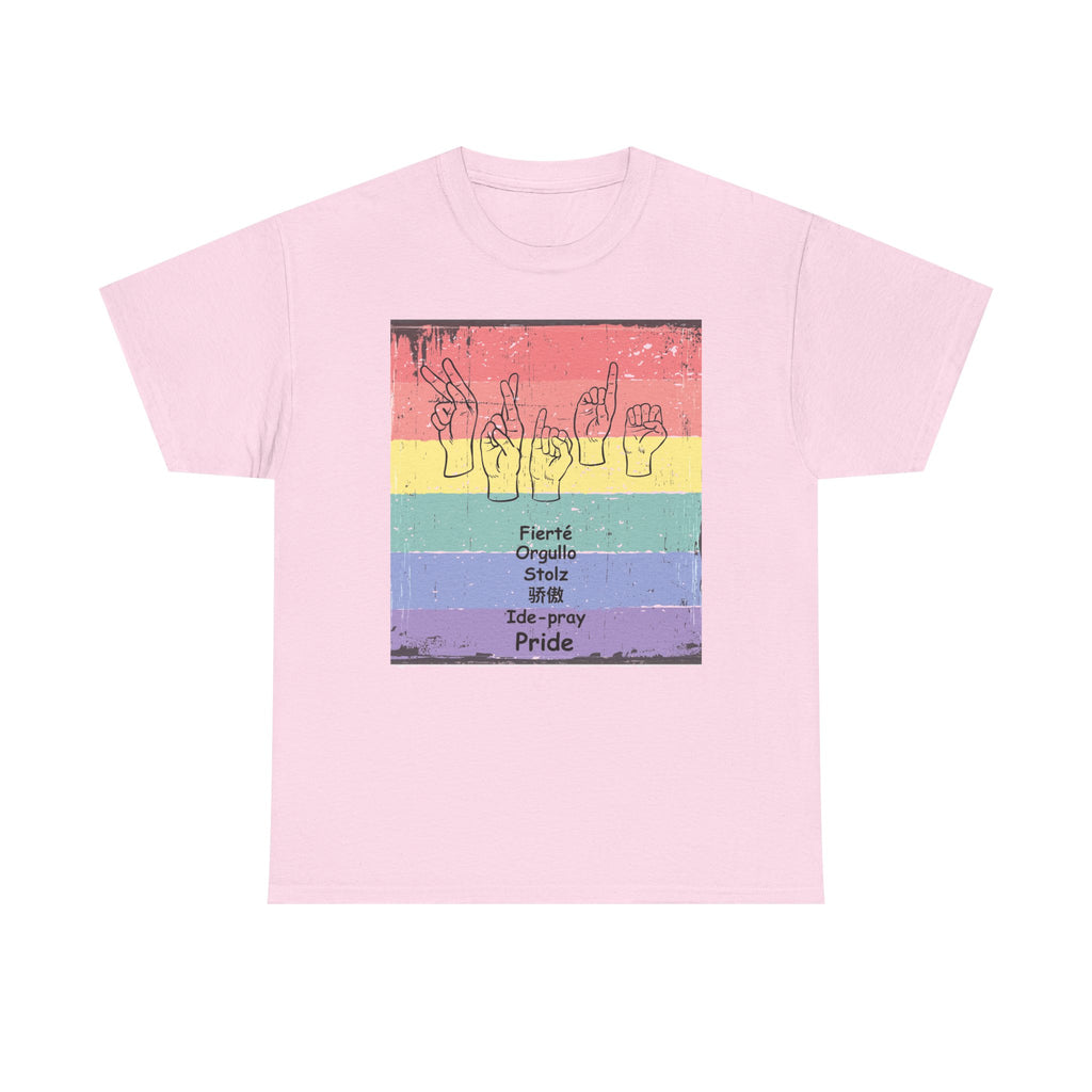 Pride Language - Rainbow Graphic Tee