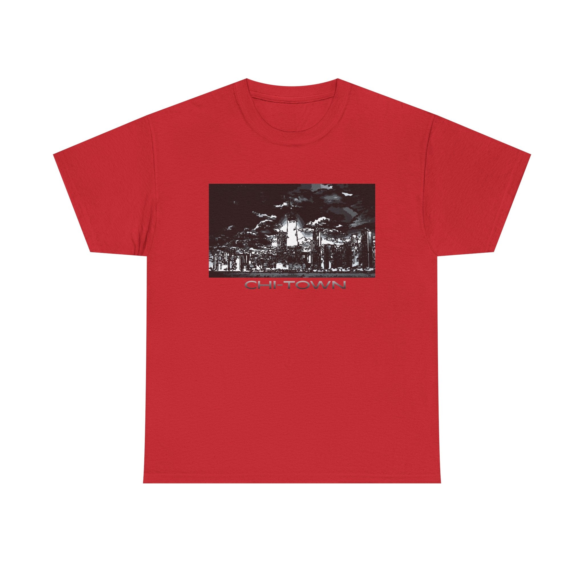 Chi-Town Skyline Tee — Chicago Night Cityscape T-Shirt